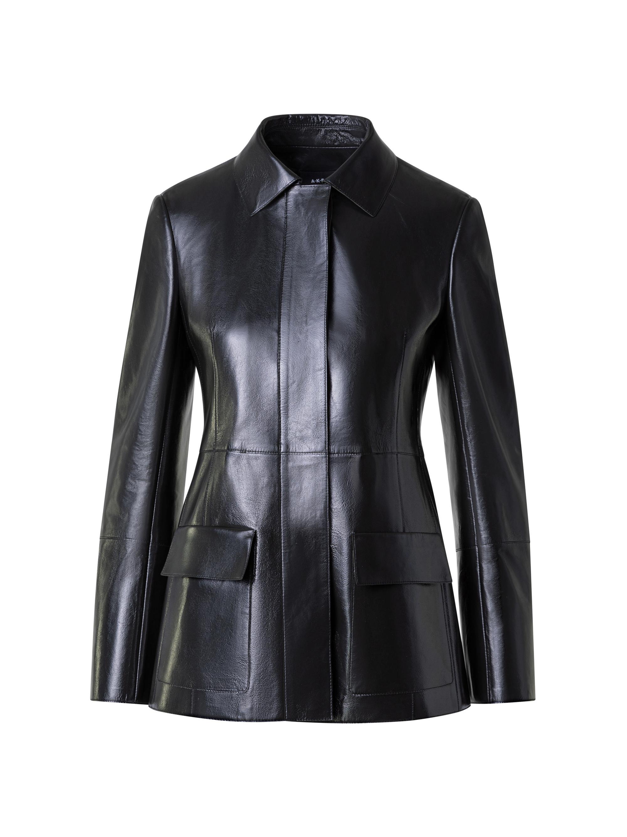 Khaite Samuel Leather Button-Up Jacket | Saks Fifth Avenue