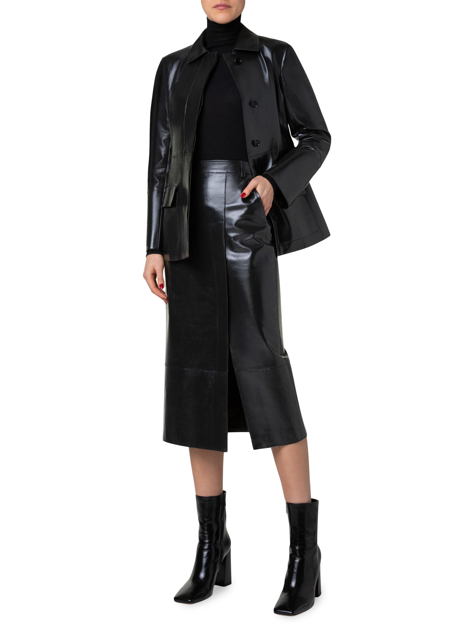 Akris Whisper Metallic Leather Jacket | Saks Fifth Avenue