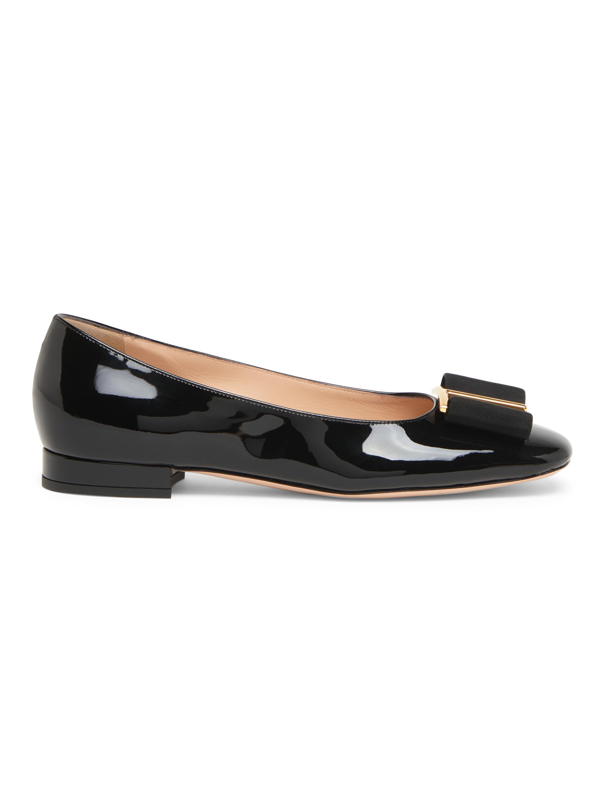 TOM FORD Women's Logo & Ribbon-Accented Patent Leather & Ballerina Flats - Black
