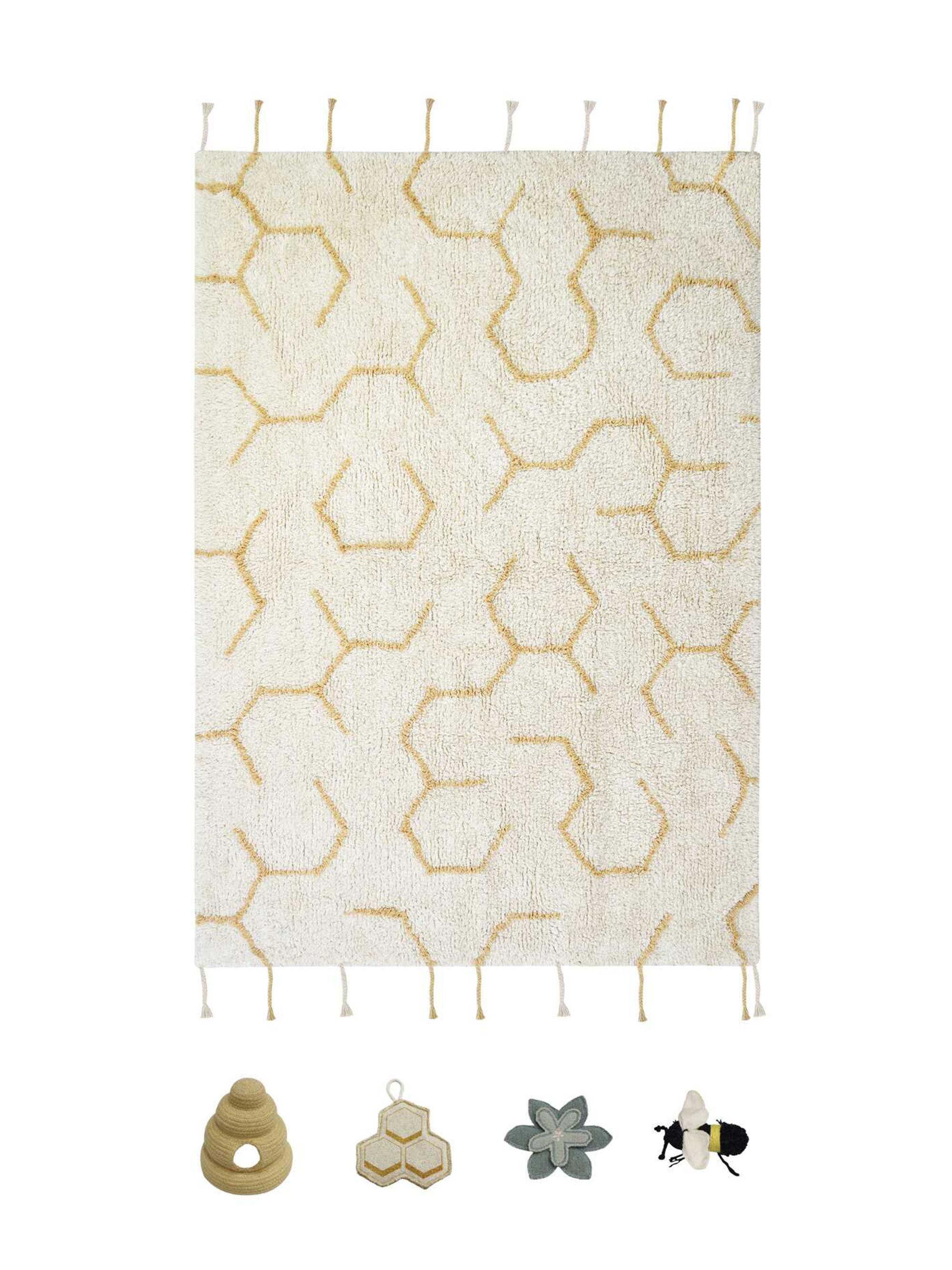 Lorena Canals Washable Play Rug Pollynation - Natural