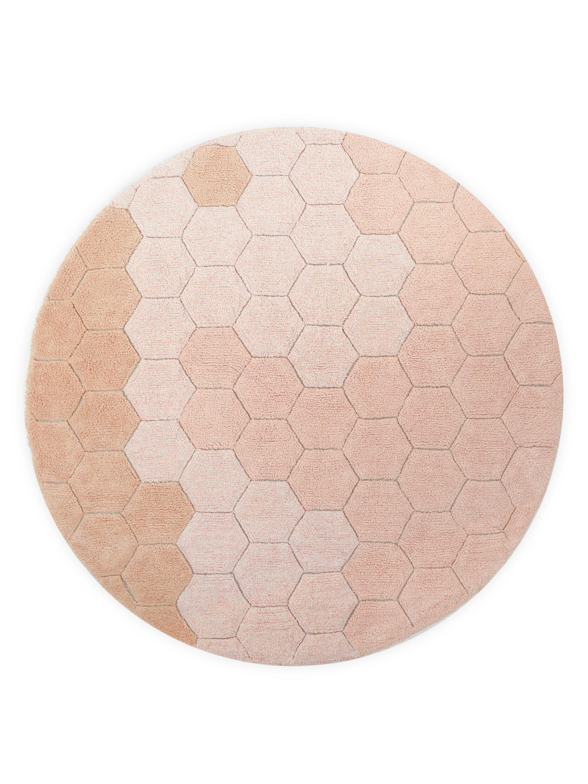 Lorena Canals Washable Round Honeycomb Rug -  Blue Sage