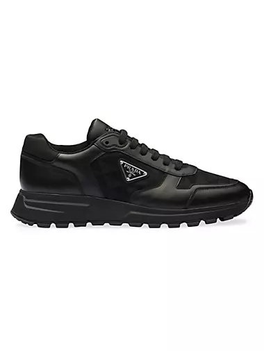 Black Re-nylon Gabardine High-top Sneakers