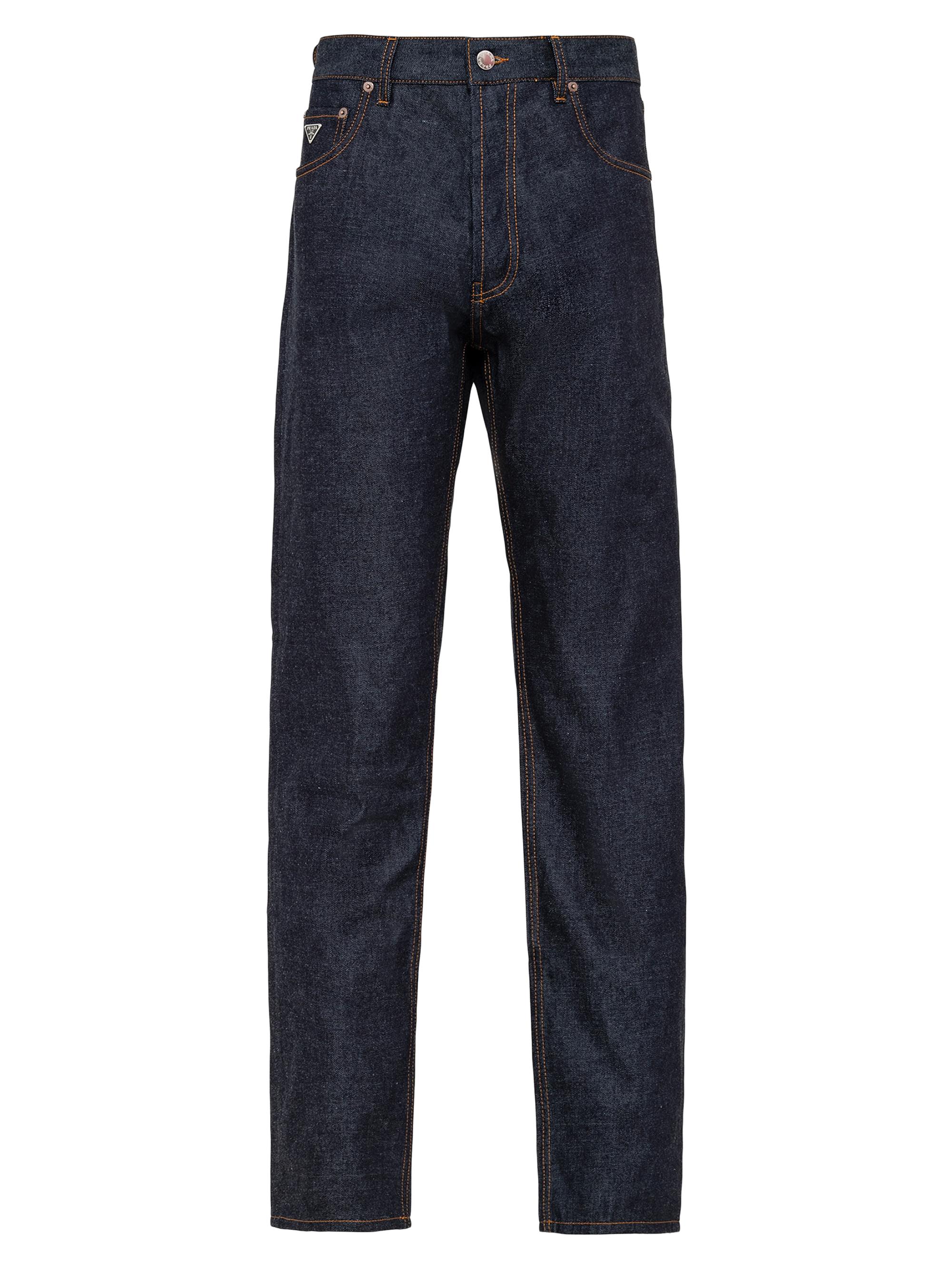 Prada Men's Five Pocket Denim Jeans - Blue