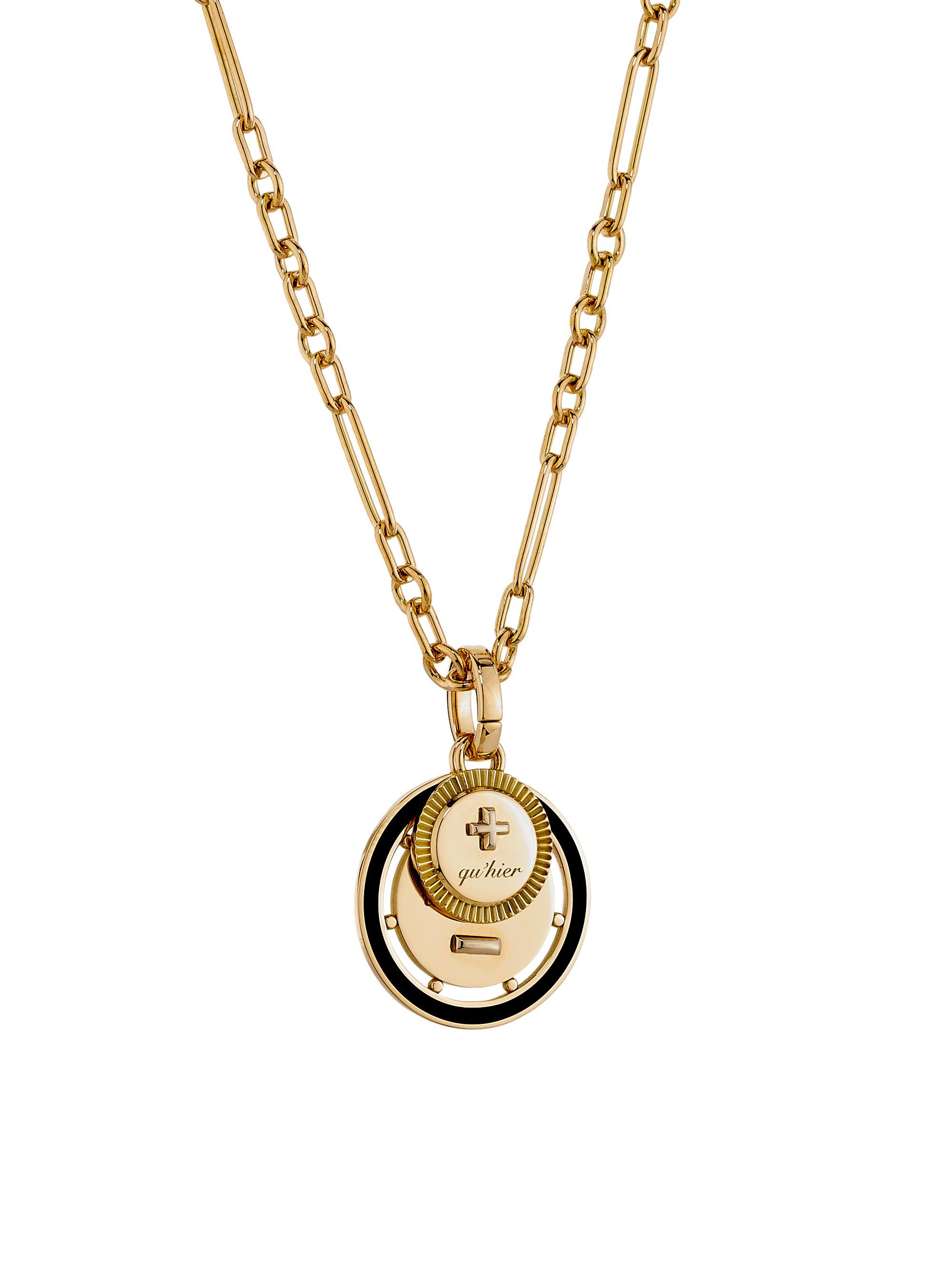 Foundrae Women's Ever Growing Vivacity 18K Yellow Gold & Ceramic Pendant Necklace - Yellow Gold