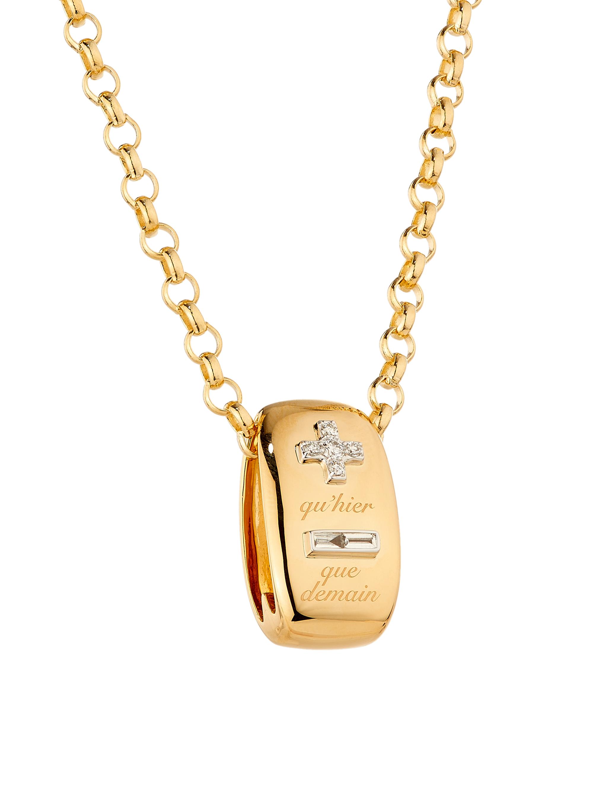 Foundrae Women's Vivacity Ever Growing Love 18K Yellow Gold & 0.20 TCW Diamond Pendant Necklace - Yellow Gold