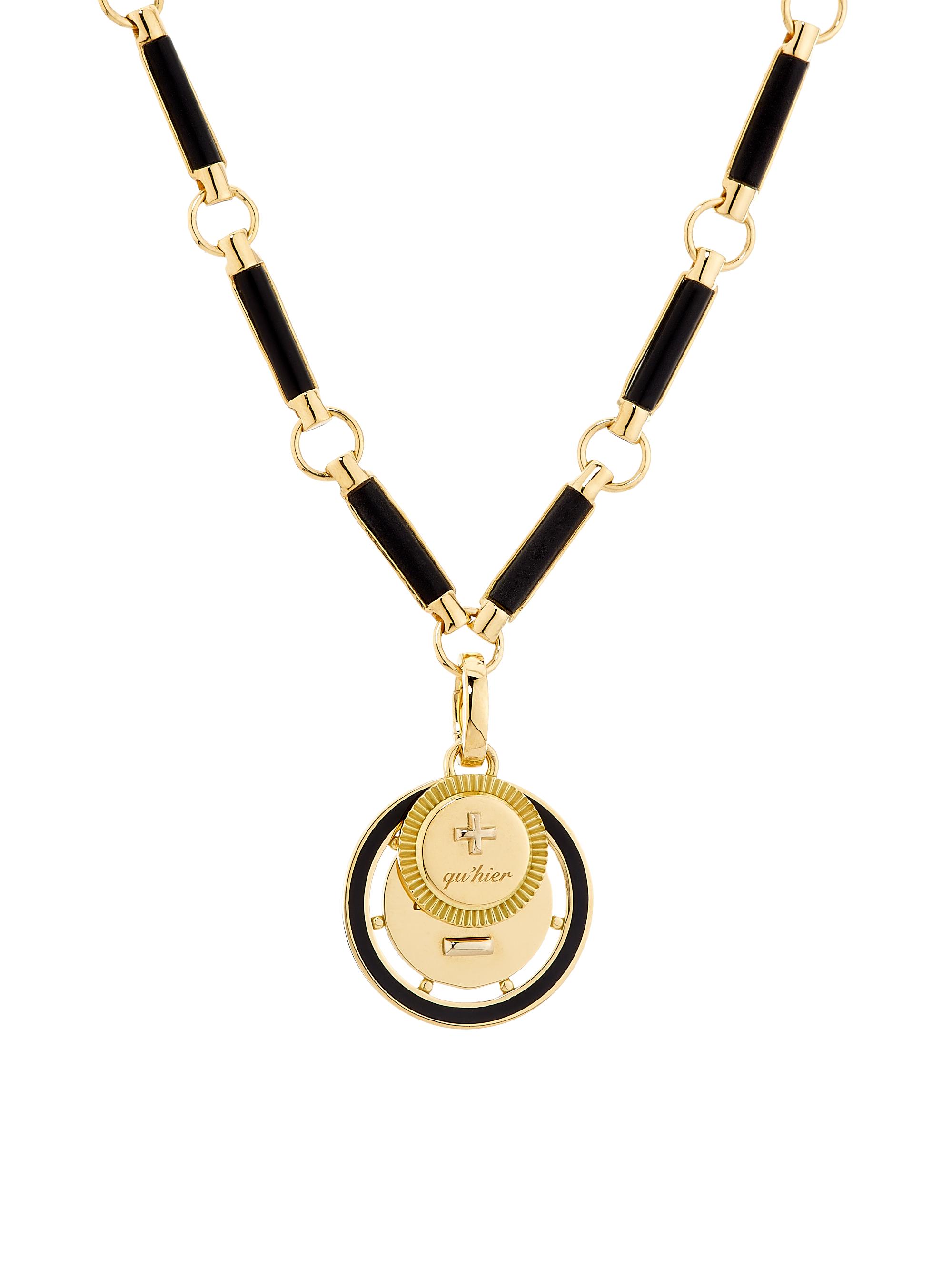 Ever Growing Vivacity 18K Yellow Gold & Ceramic Pendant Necklace