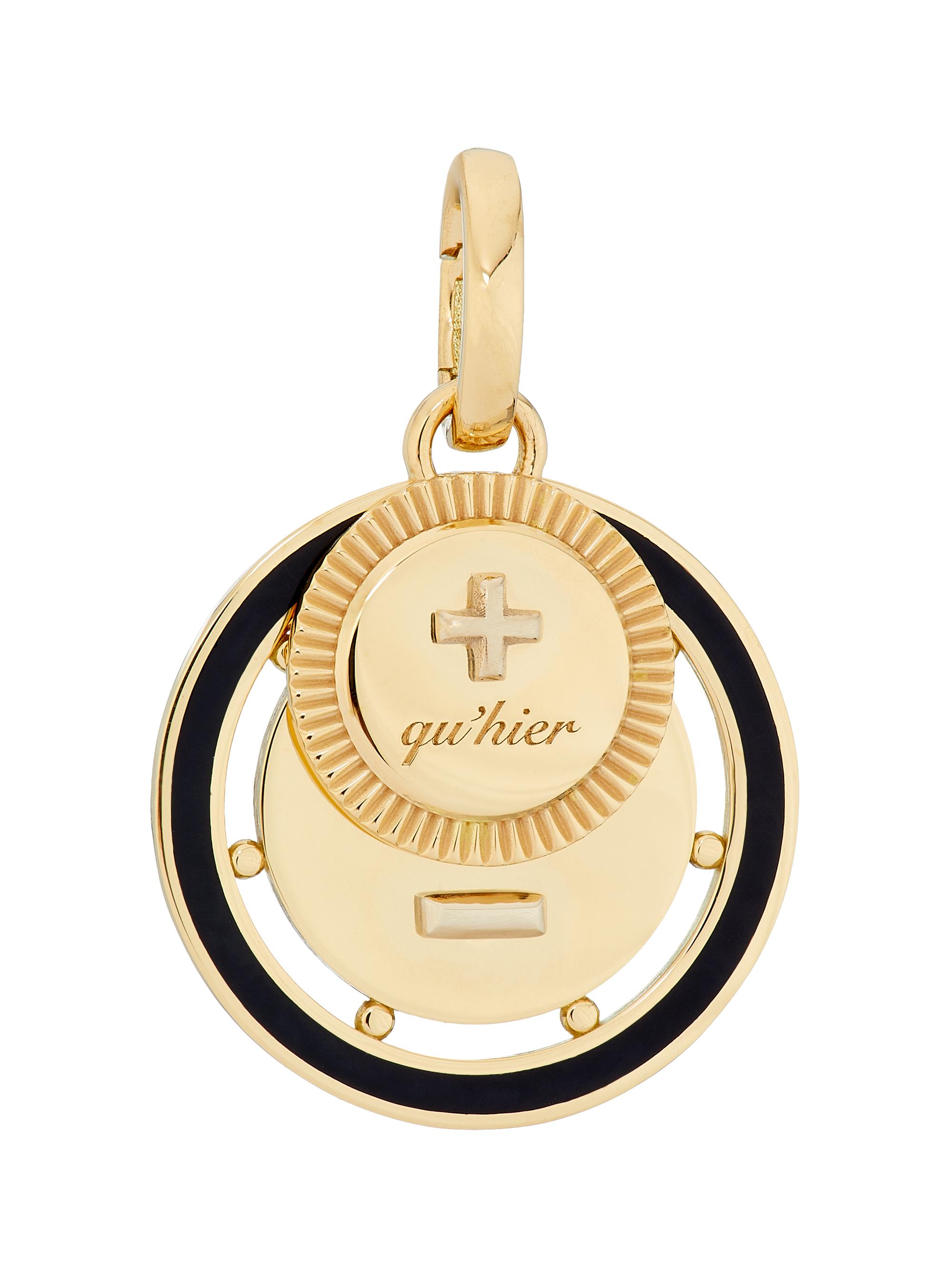 Foundrae Women's Vivacity 18K Yellow Gold & Ceramic Ever Growing Love Medallion - Yellow Gold