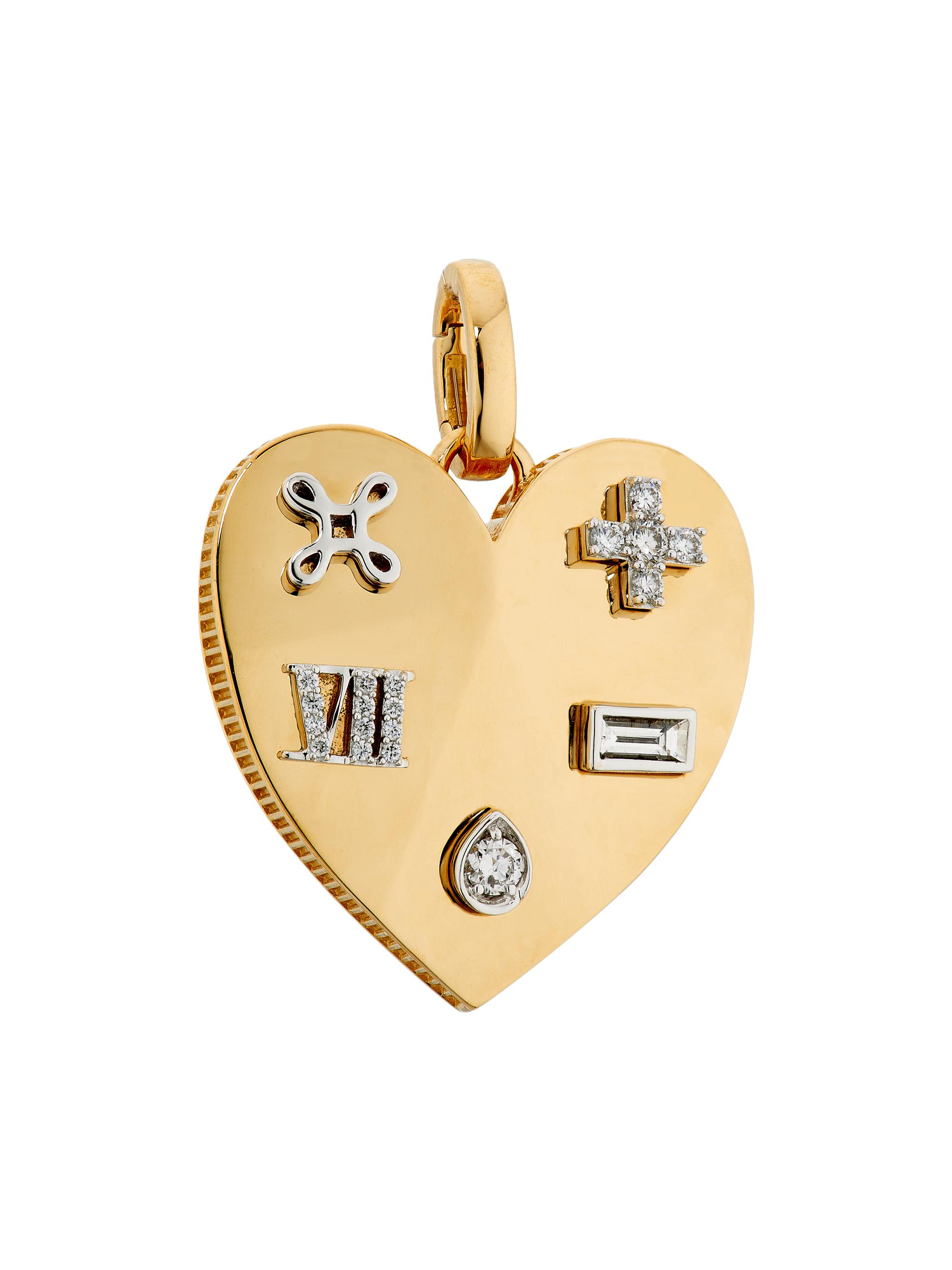 Foundrae Women's Facets Of Love 18K Yellow Gold & 0.25 TCW Diamond Pendant - Yellow Gold