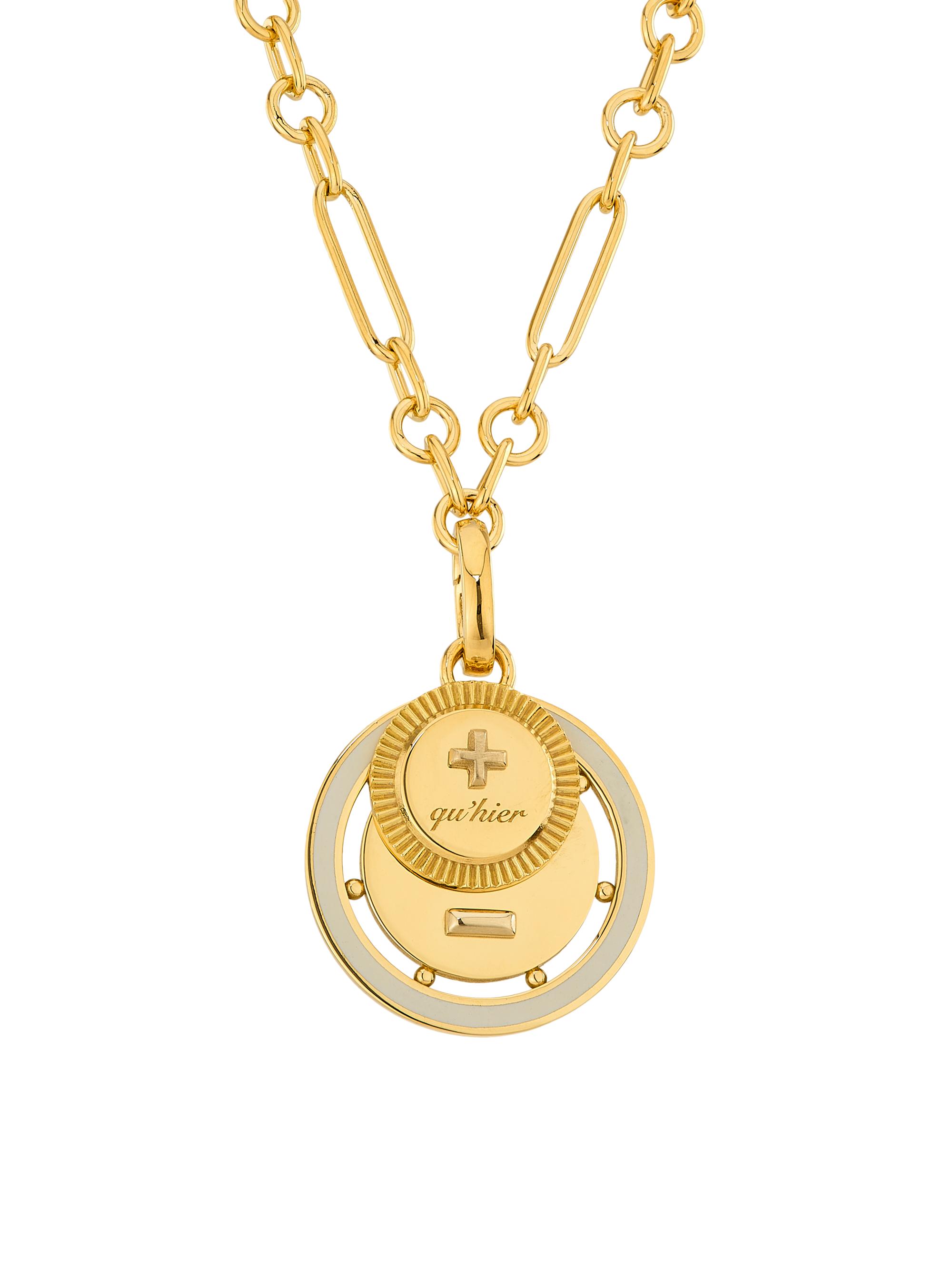 Foundrae Women's Vivacity 18K Yellow Gold & Ceramic Ever Growing Love Medallion Necklace - Yellow Gold