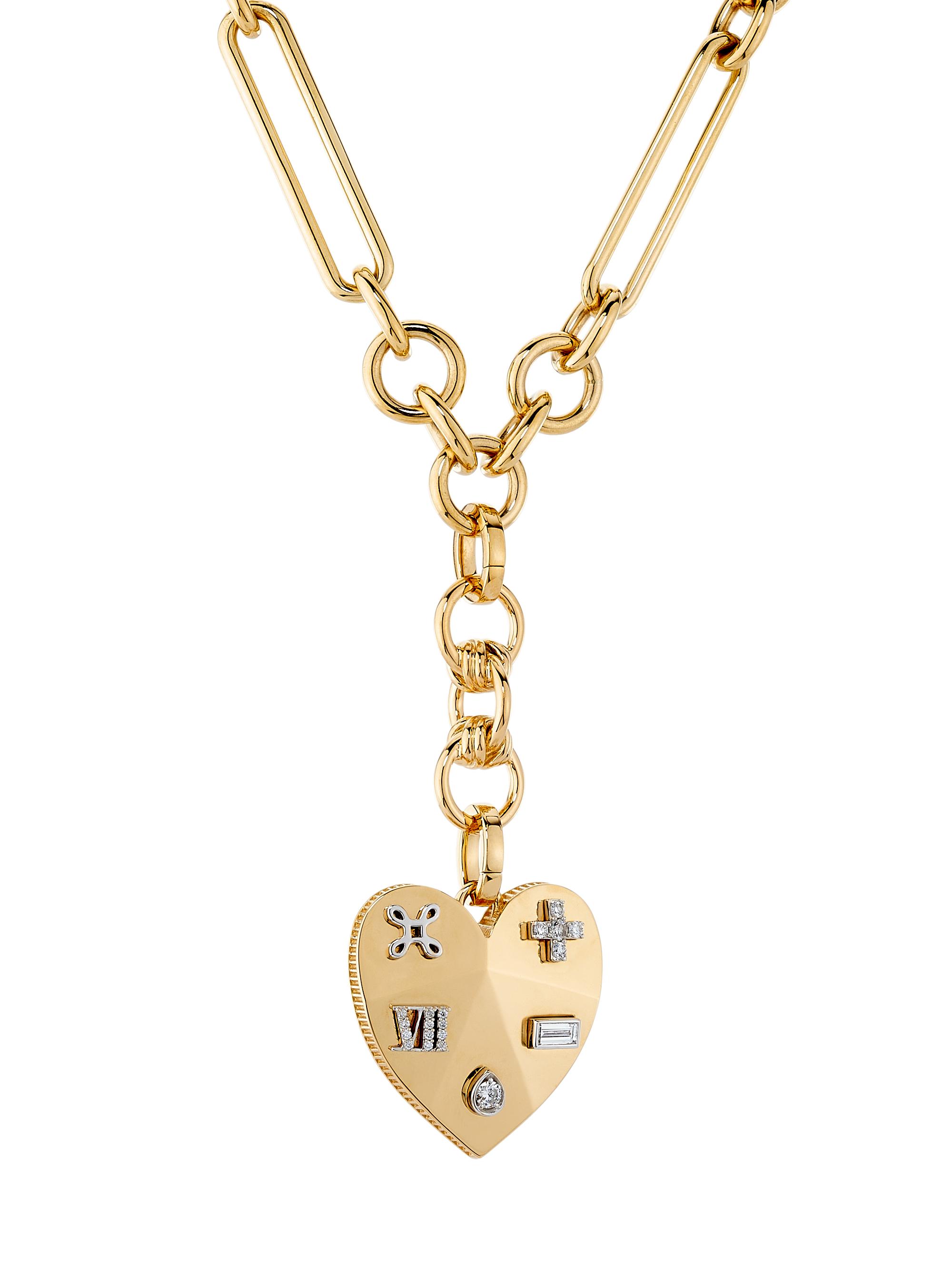 Foundrae Women's Ever Growing Facets Of Love 18K Yellow Gold & 0.25 TCW Diamond Heart Pendant Necklace - Yellow Gold