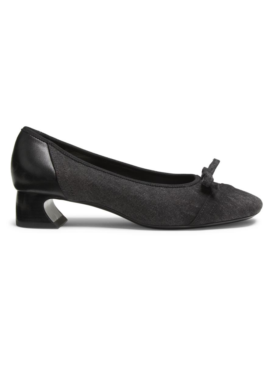 3.1 Phillip Lim Soft Denim Ballerina Crescent Pumps | Saks