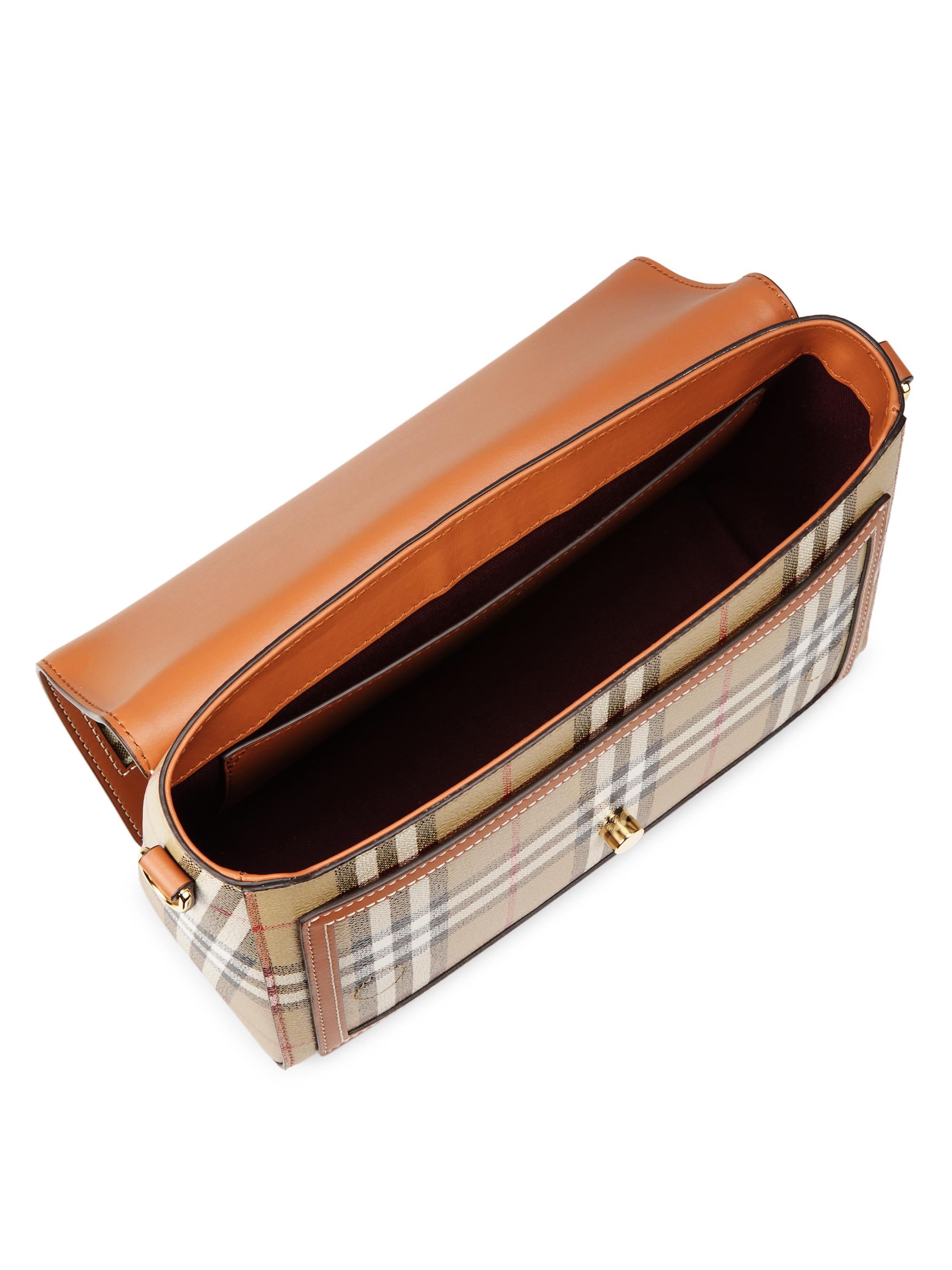 Burberry Note Check Crossbody Bag | Saks Fifth Avenue
