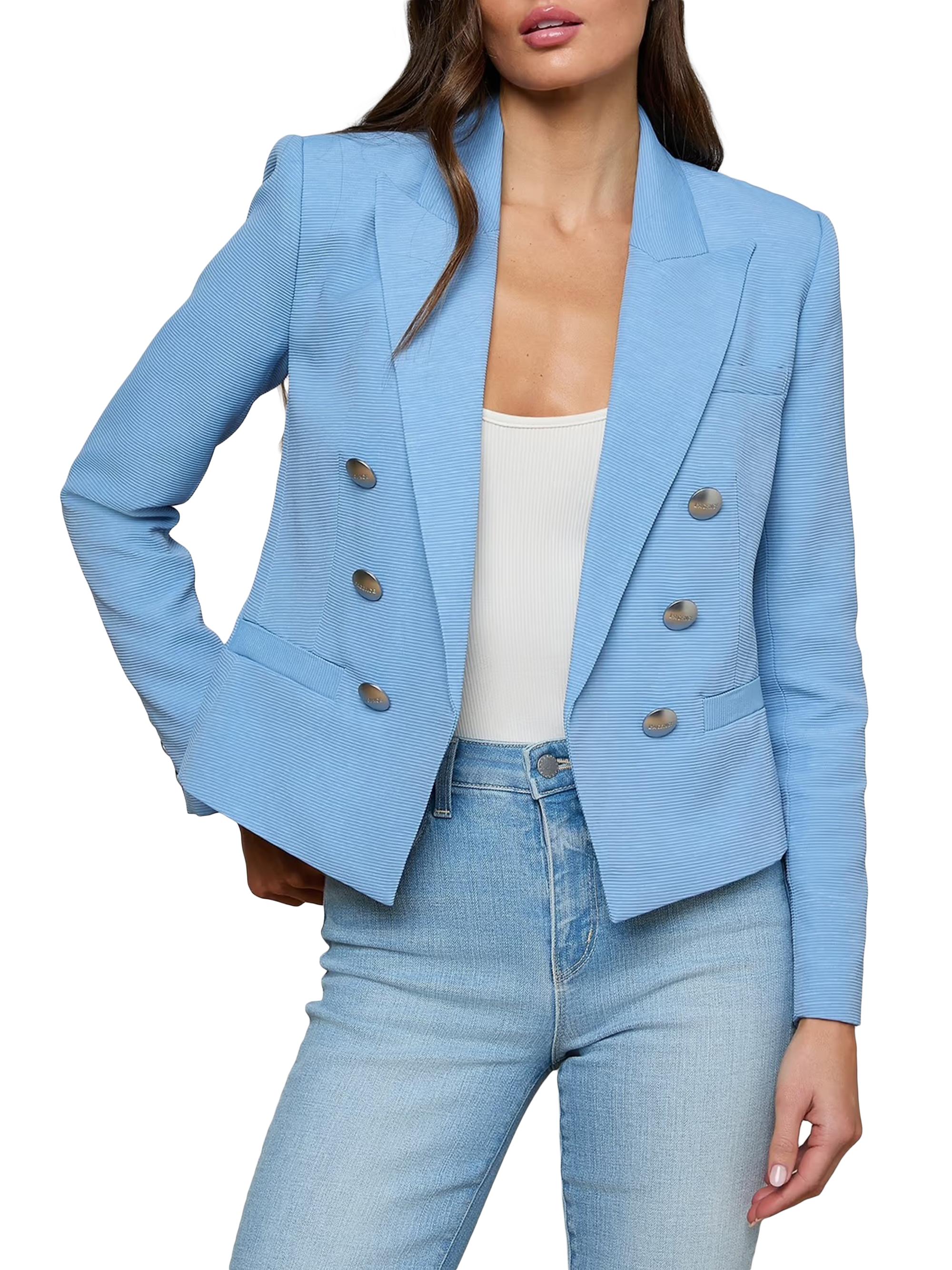 L'AGENCE Brooke Double-Breasted Blazer | Saks Fifth Avenue