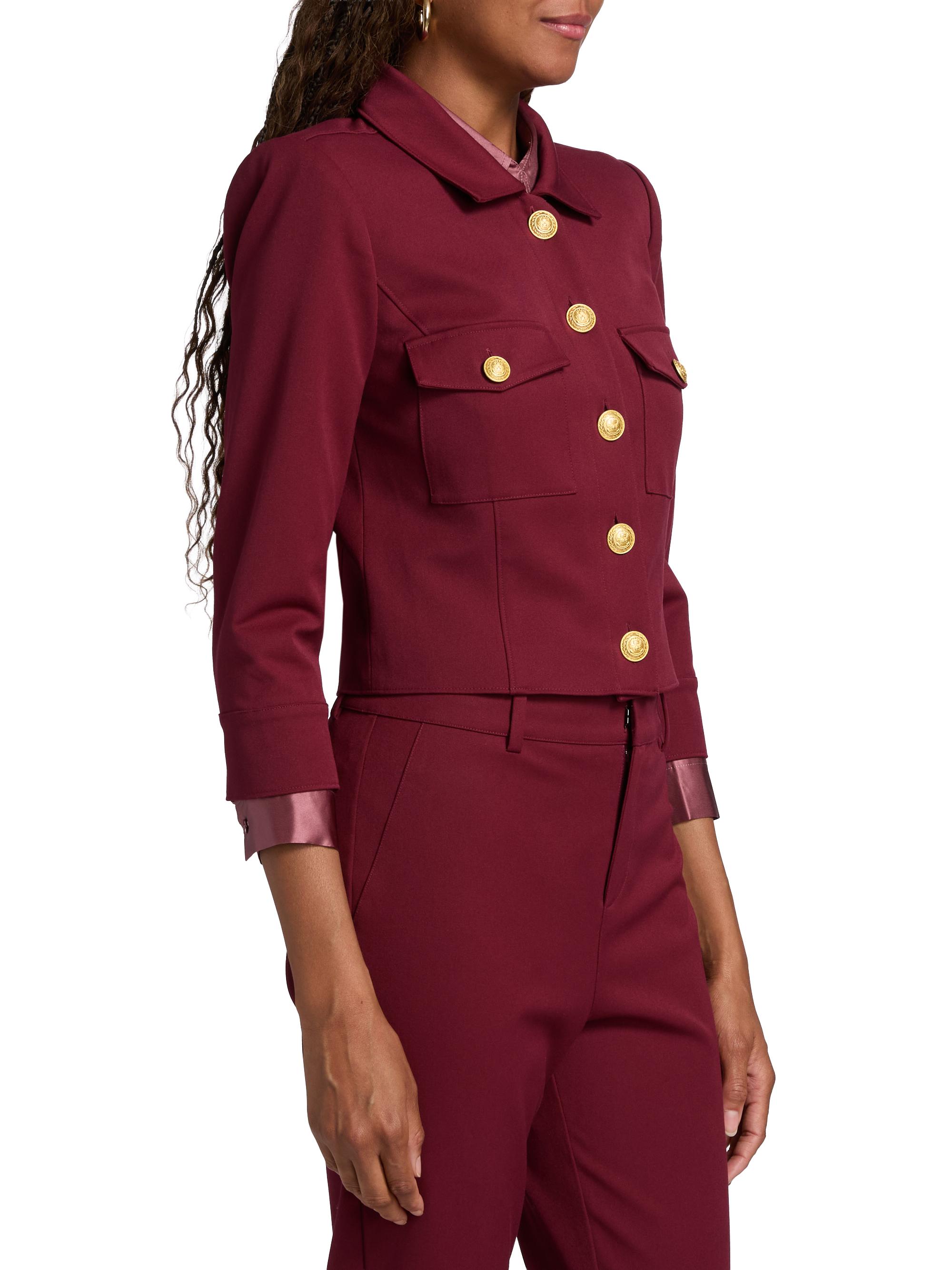 L'AGENCE Kumi Twill Crop Jacket | Saks Fifth Avenue