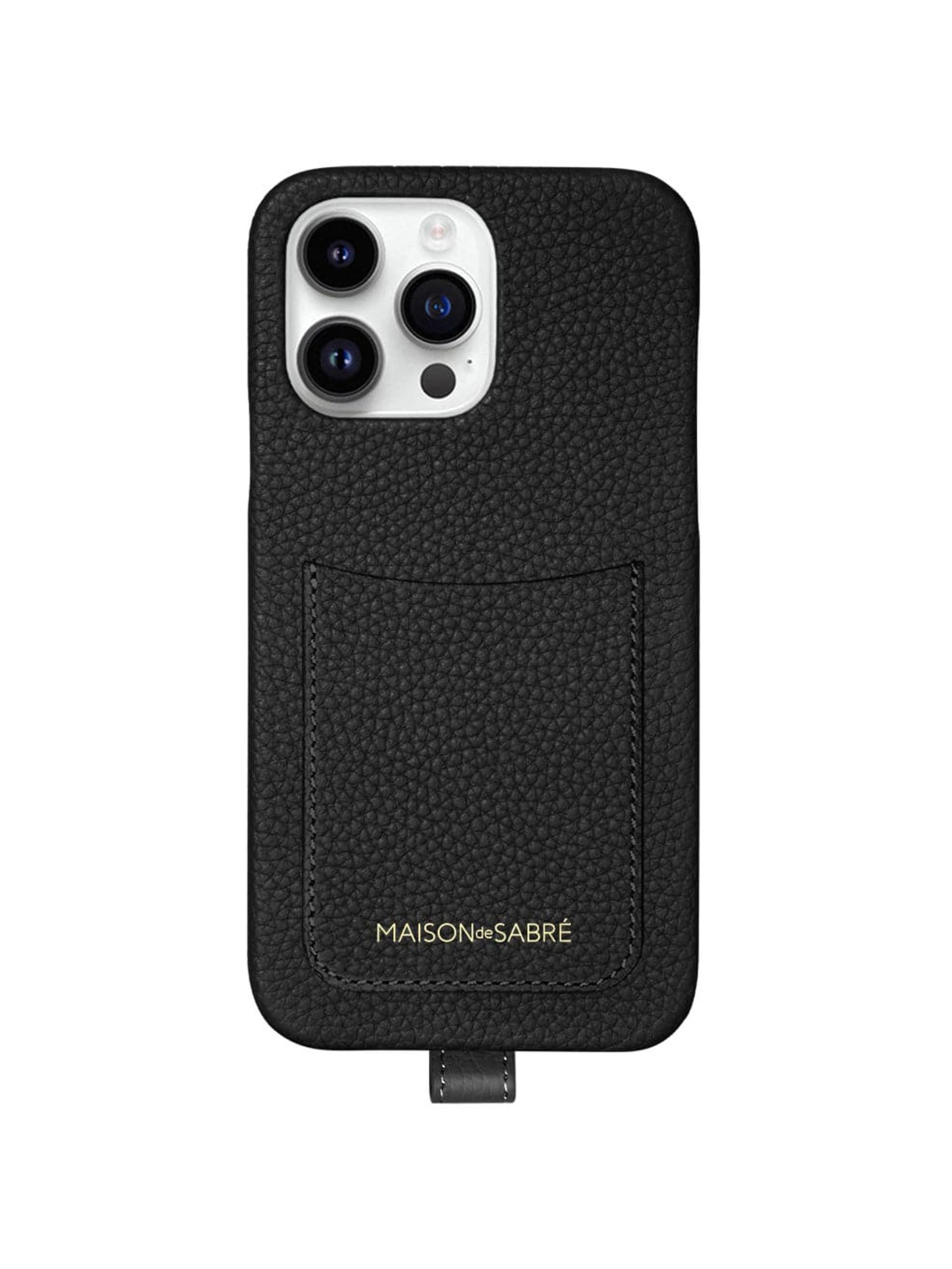 MAISON & SABRÉ スリングスマホケース The Sling Phone Case iPhone 15 Pro Max - Graphite Grey