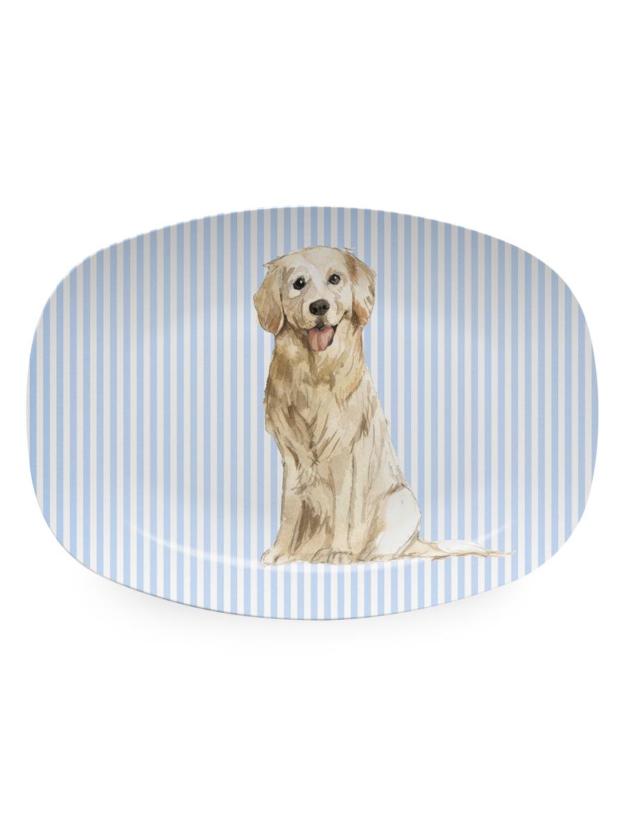 Mariposa Woof Woof Best Friends Golden Retriever Platter | Saks Fifth Avenue