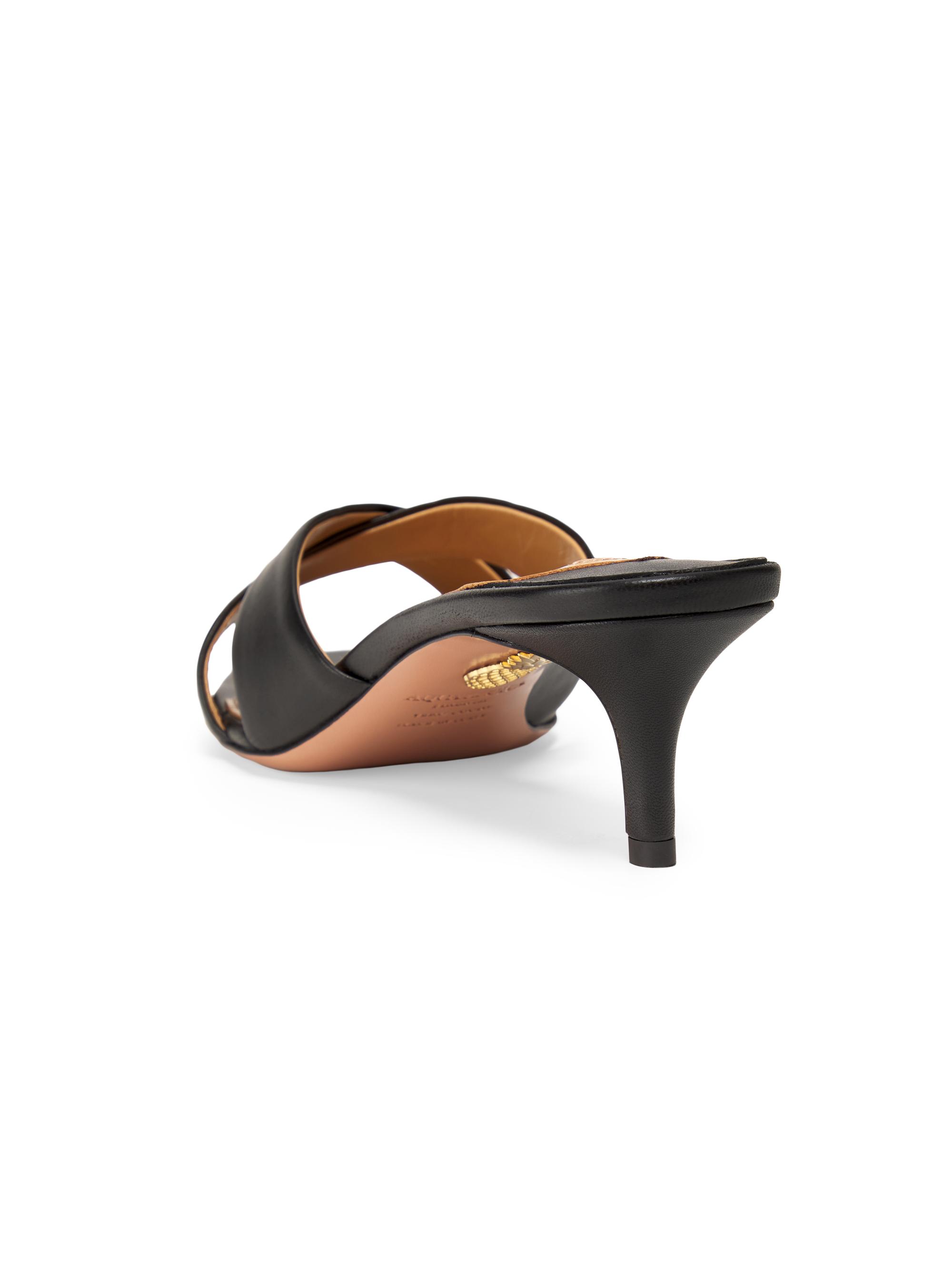 Aquazzura Divine 50MM Leather Mules | Saks Fifth Avenue