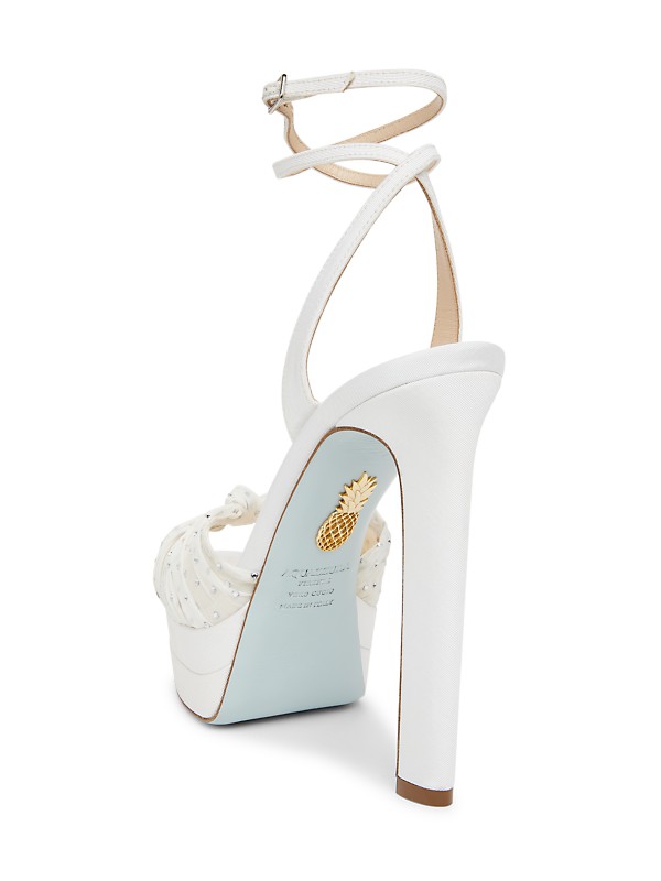 Shop Aquazzura Slow Kisses 130MM Crystal-Embellished Shop Aquazzura Slow Kisses 130MM Crystal-Embellished
