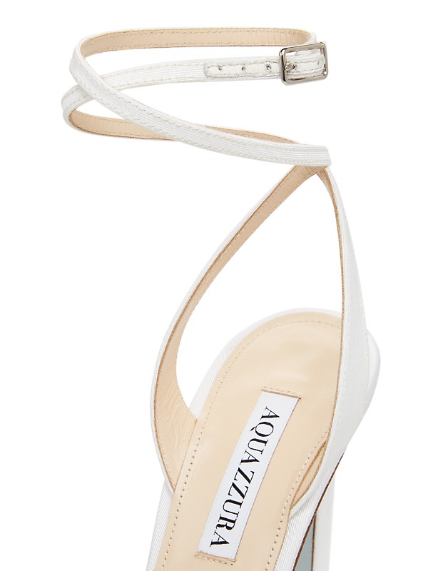 Shop Aquazzura Slow Kisses 130MM Crystal-Embellished Shop Aquazzura Slow Kisses 130MM Crystal-Embellished