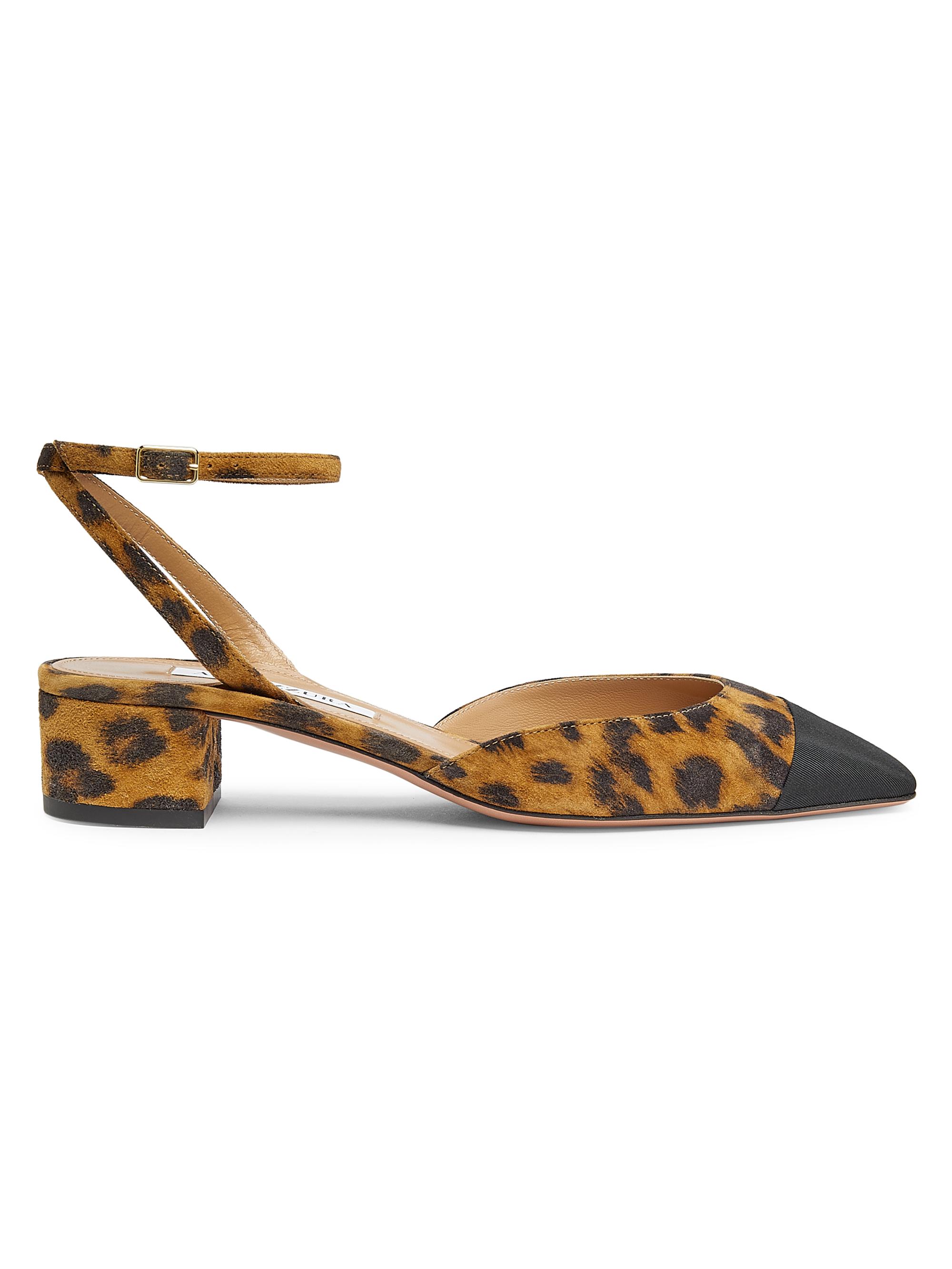 Aquazzura French Flirt 35MM Leopard Pumps | Saks Fifth Avenue