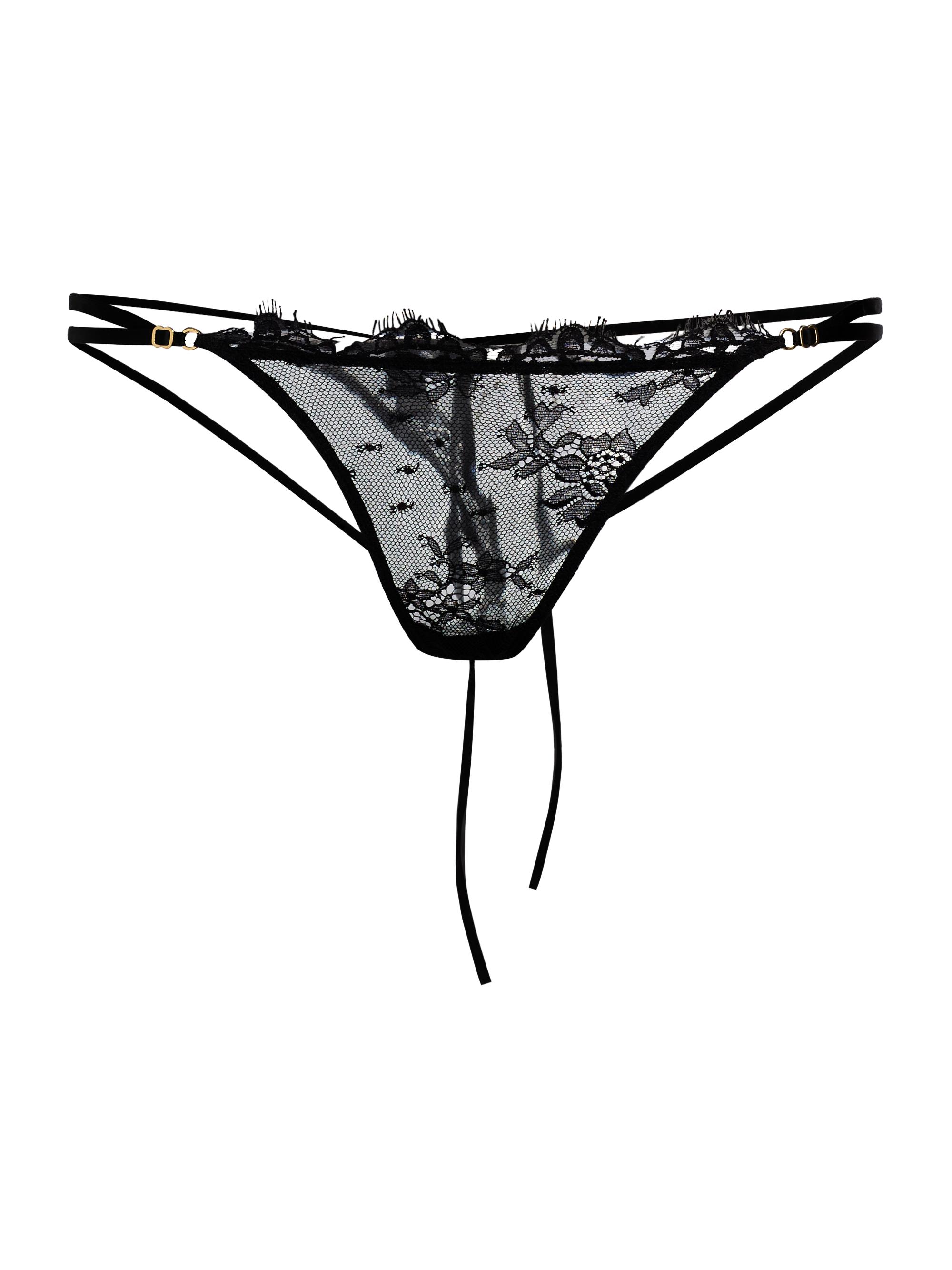 Kiki de Montparnasse Women's Jolie Lace G-String Thong - Black