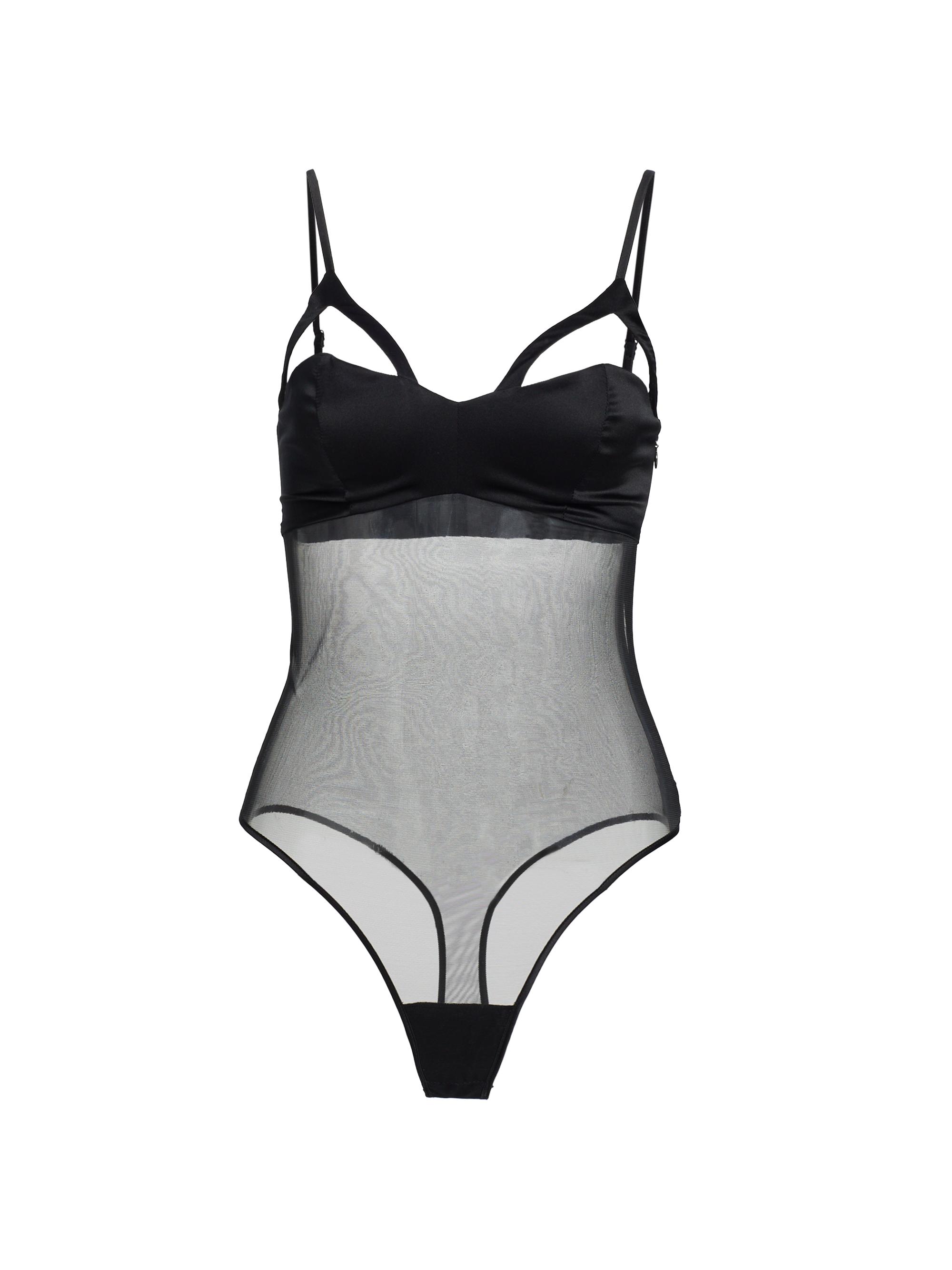 Kiki de Montparnasse Women's Maxim Sheer Bodysuit - Black