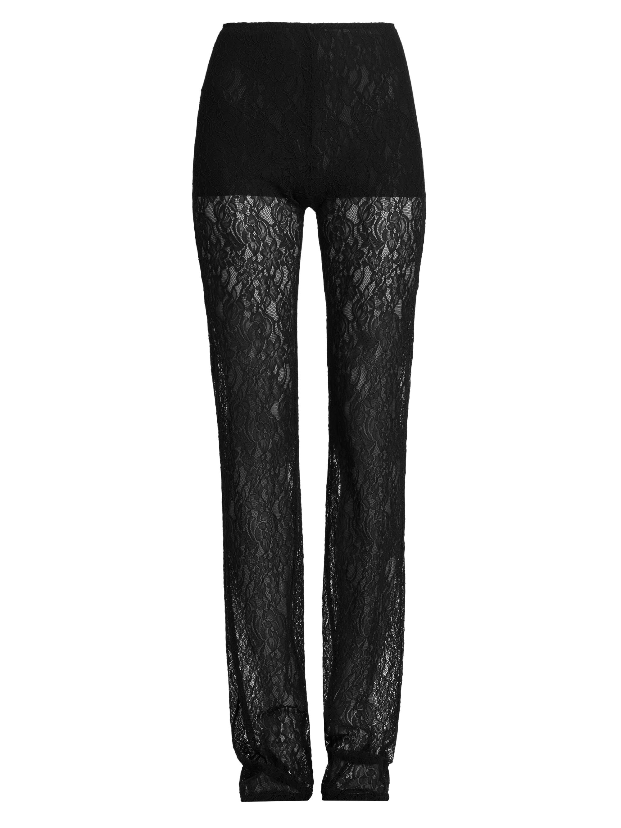 Philosophy di Lorenzo Serafini Women's Sheer Stretch Lace Pants - Black