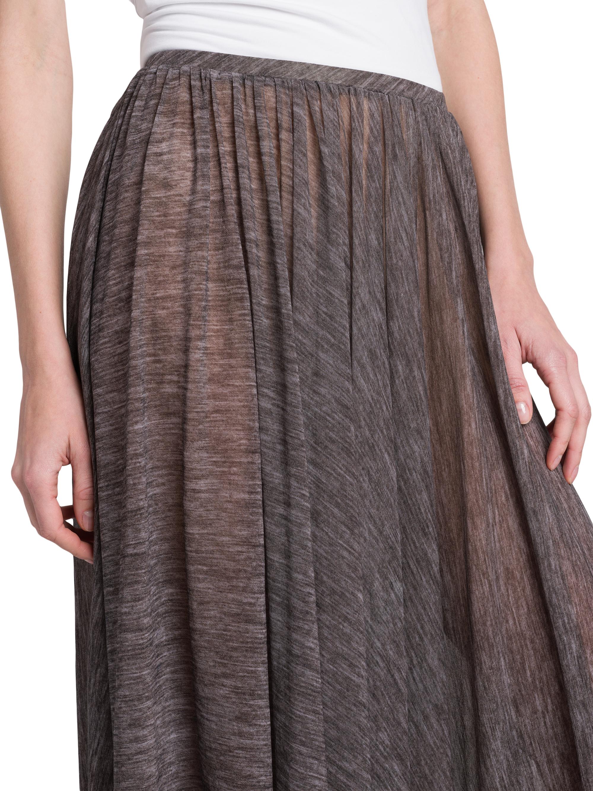 Philosophy di Lorenzo Serafini Printed Stretch Tulle Midi-Skirt