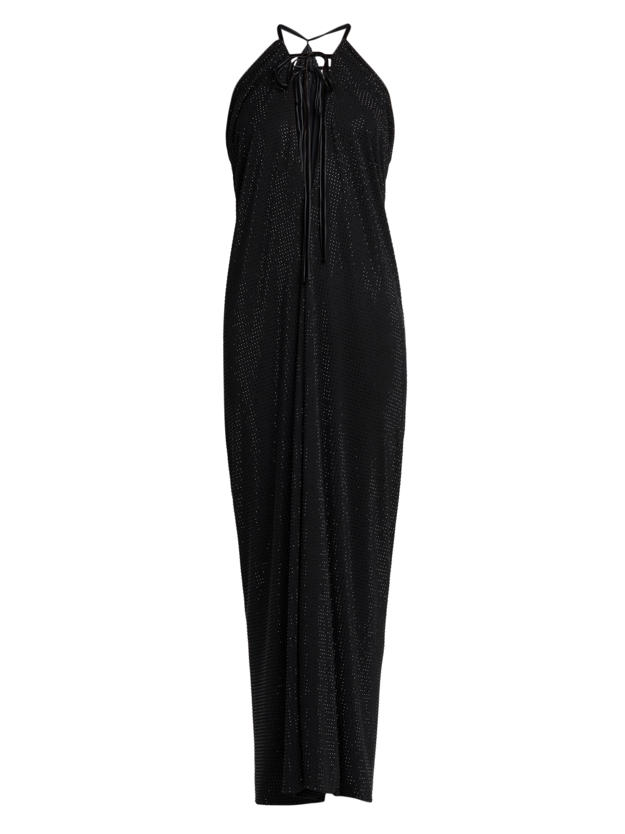 Philosophy di Lorenzo Serafini Women's Rhinestone-Embellished Halterneck Maxi Dress - Black