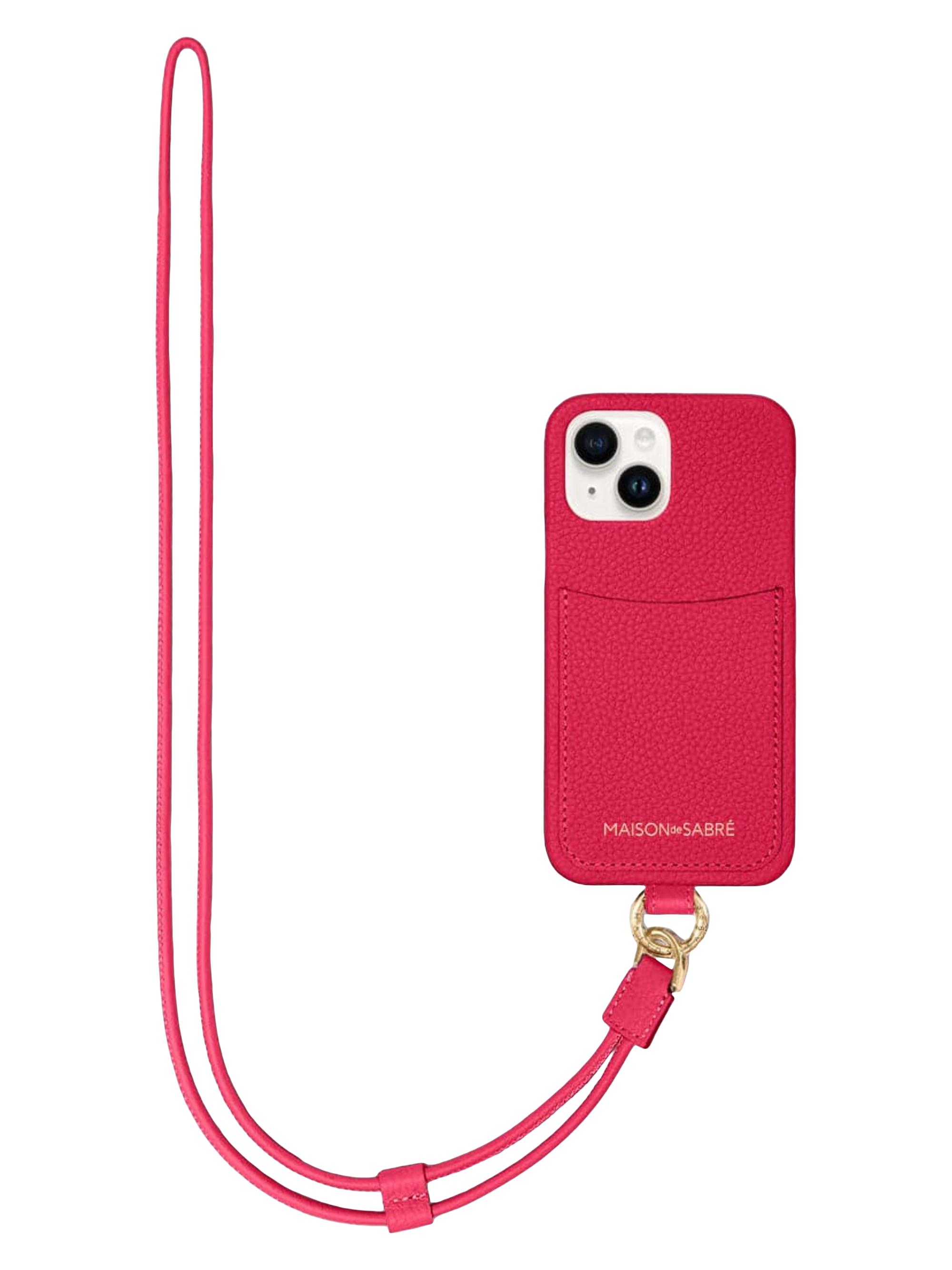 Maison de Sabre Sling Phone Case (iPhone 15) - Shibuya Fuchsia