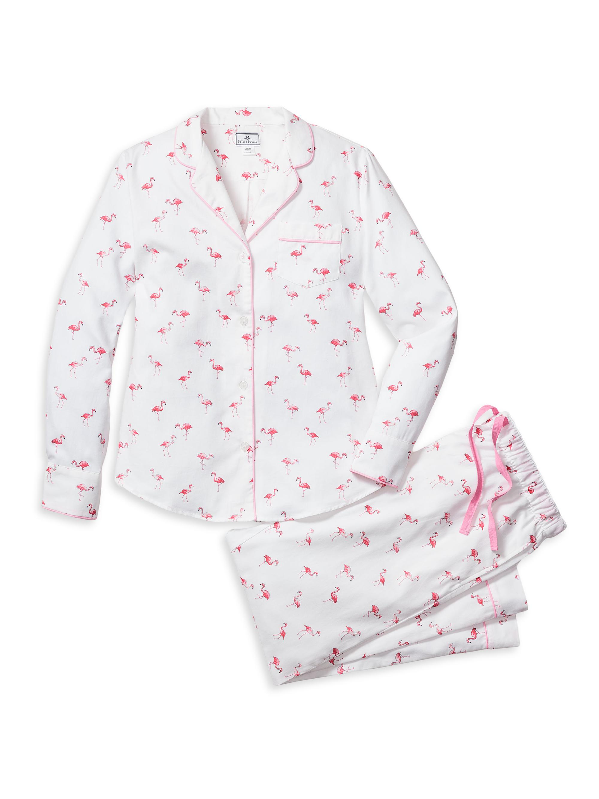 Petite Plume Flamingo Cotton Pajamas - Flamingo