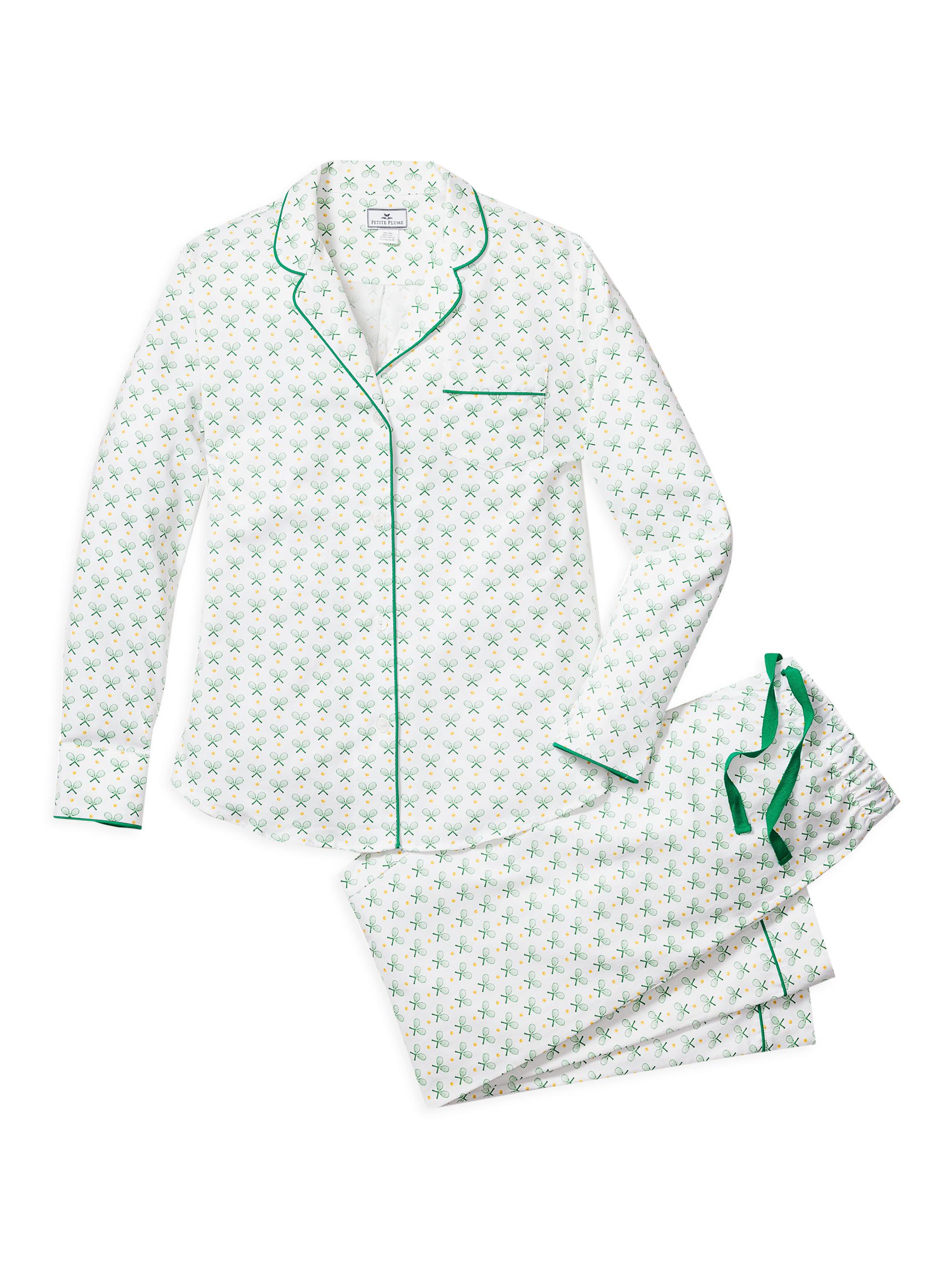 Petite Plume Match Point Print Pajama Set - Match Point
