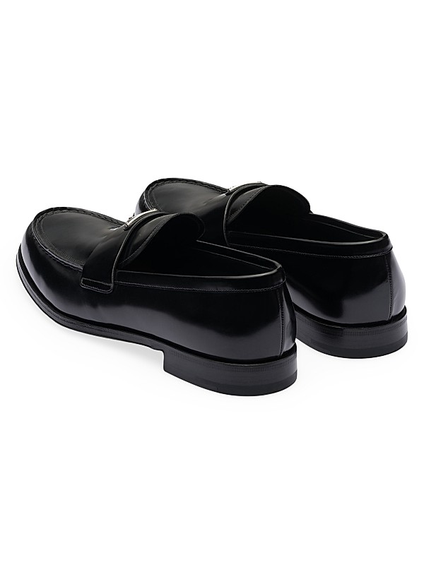 Shop Prada Brushed Leather Loafers | Saks Fifth Avenue Shop Prada Brushed Leather Loafers | Saks Fifth Avenue
