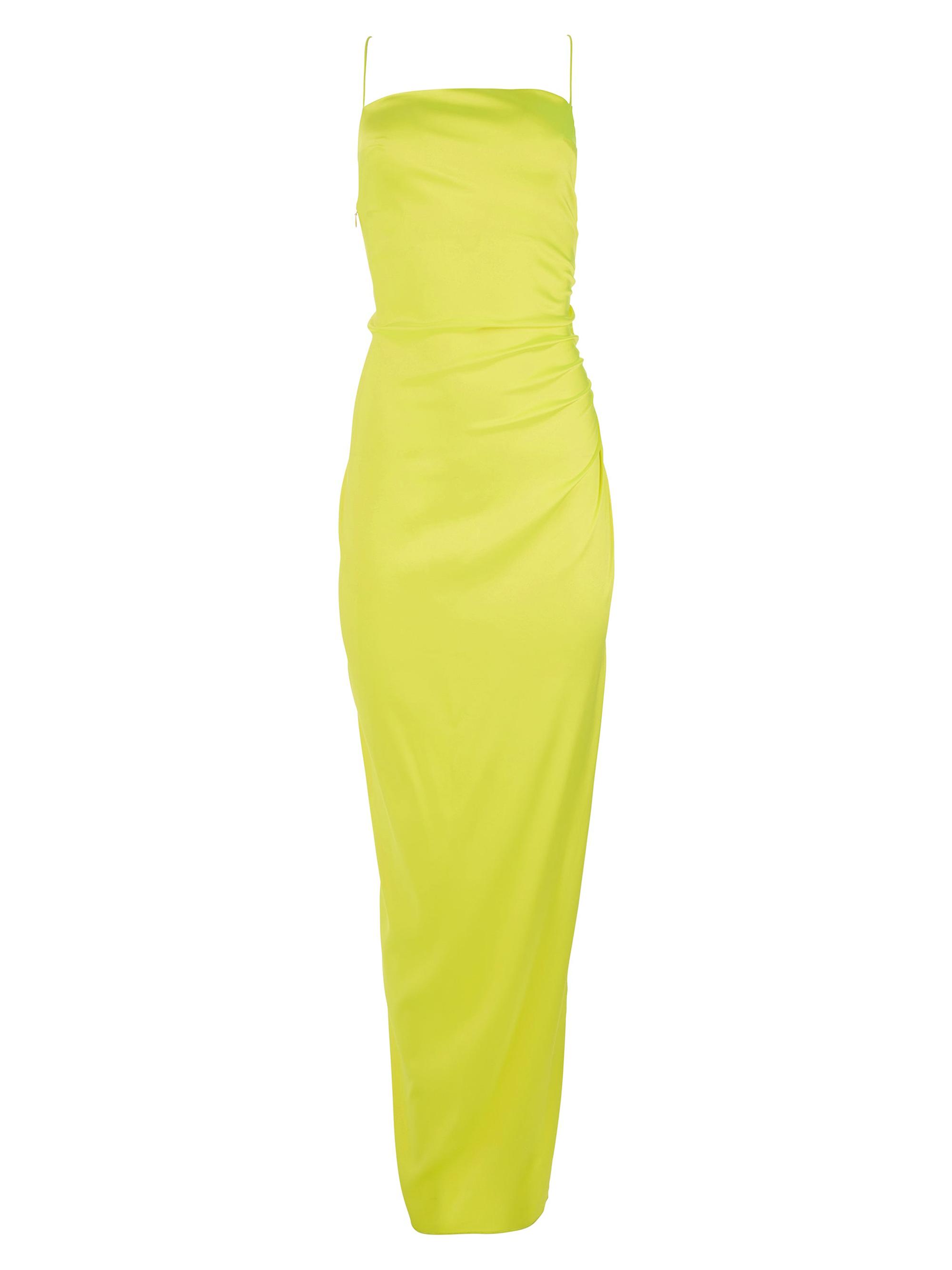 Ser.o.ya Women's Celino Silk Dress - Neon Lime