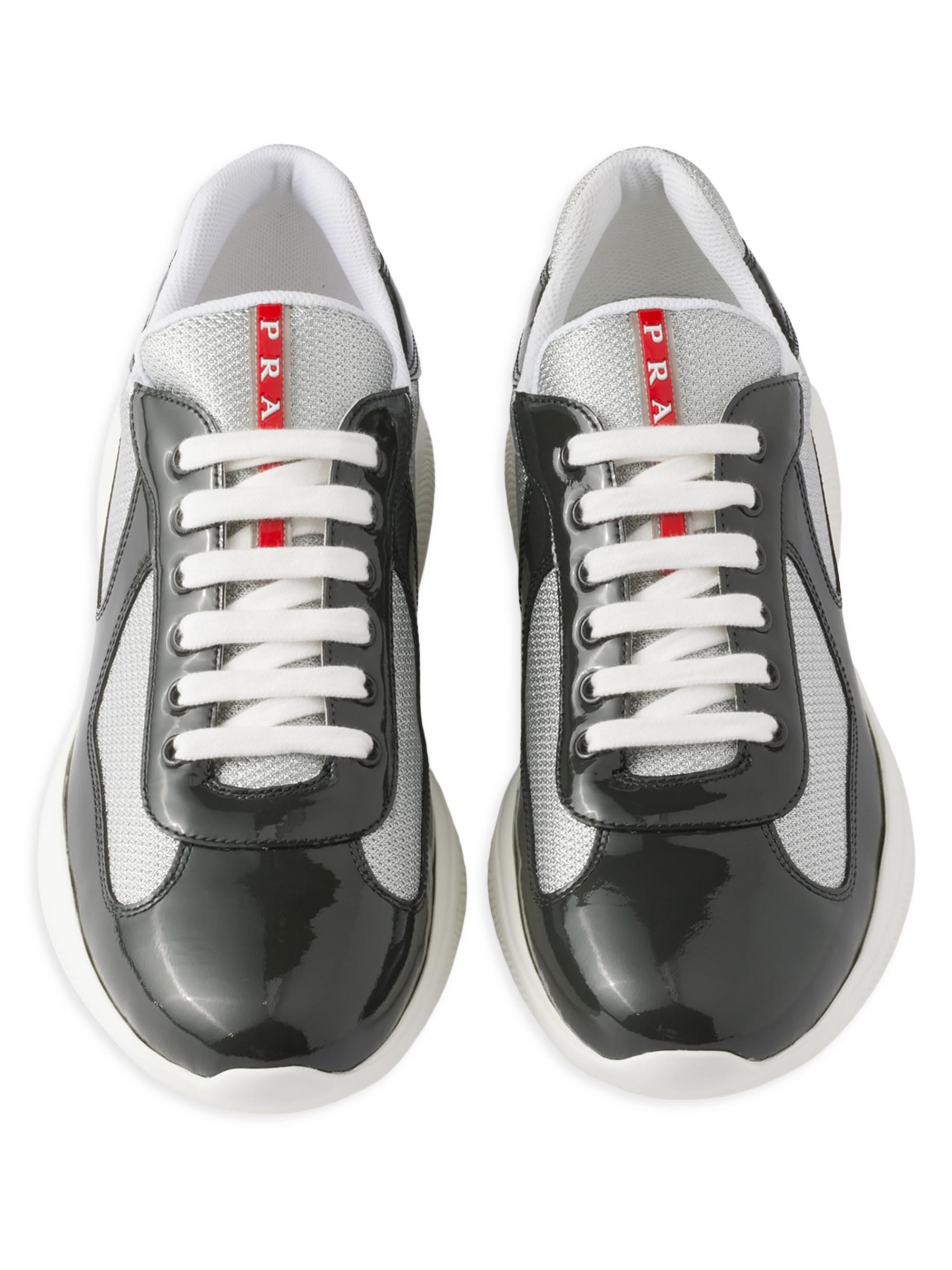 靴 PRADA SPORT America's Cup Sneaker White Prada America's Cup Soft rubber and bike fabric
