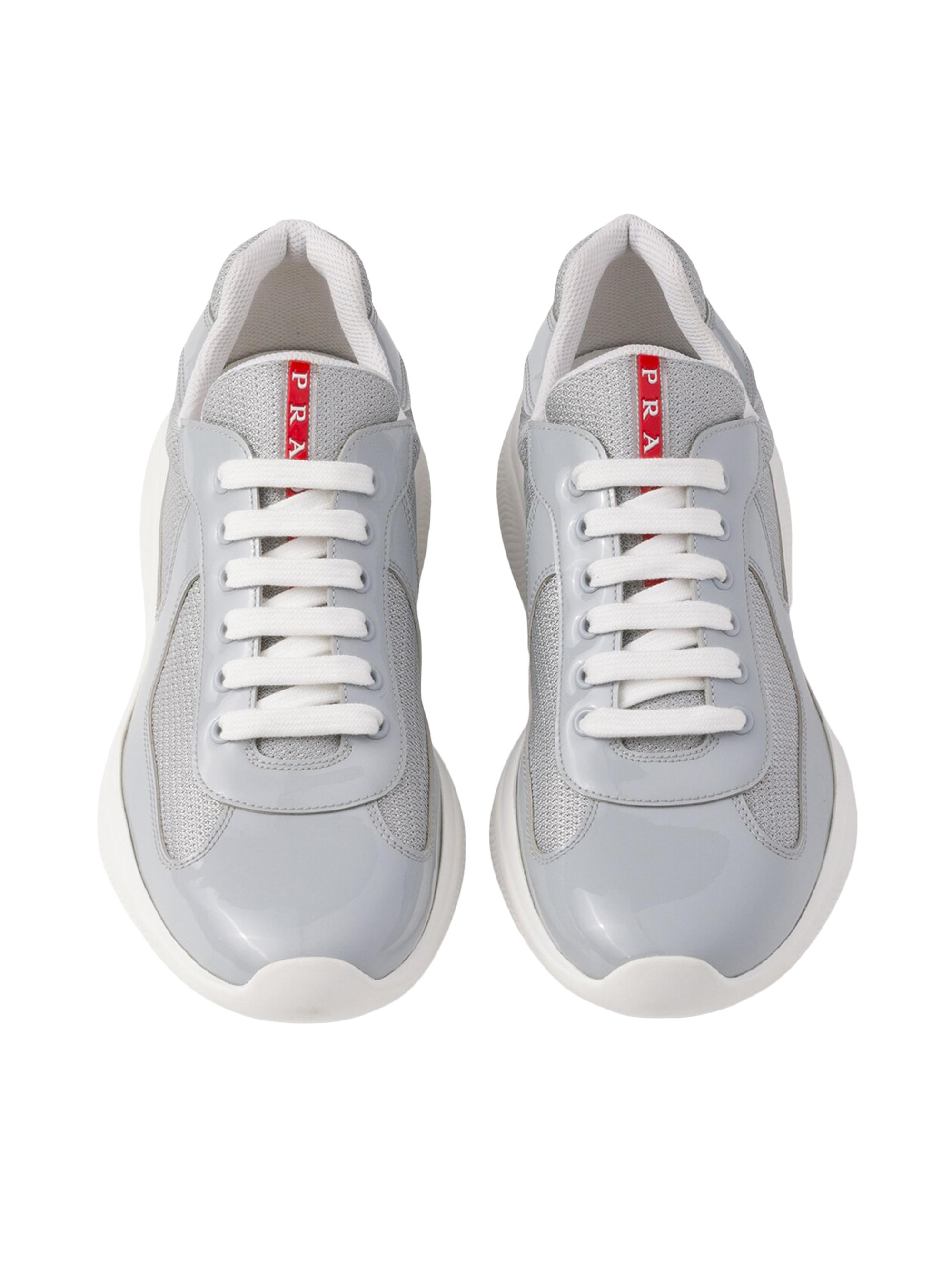 Patent Leather and Technical Fabric Prada America's Cup Sneakers