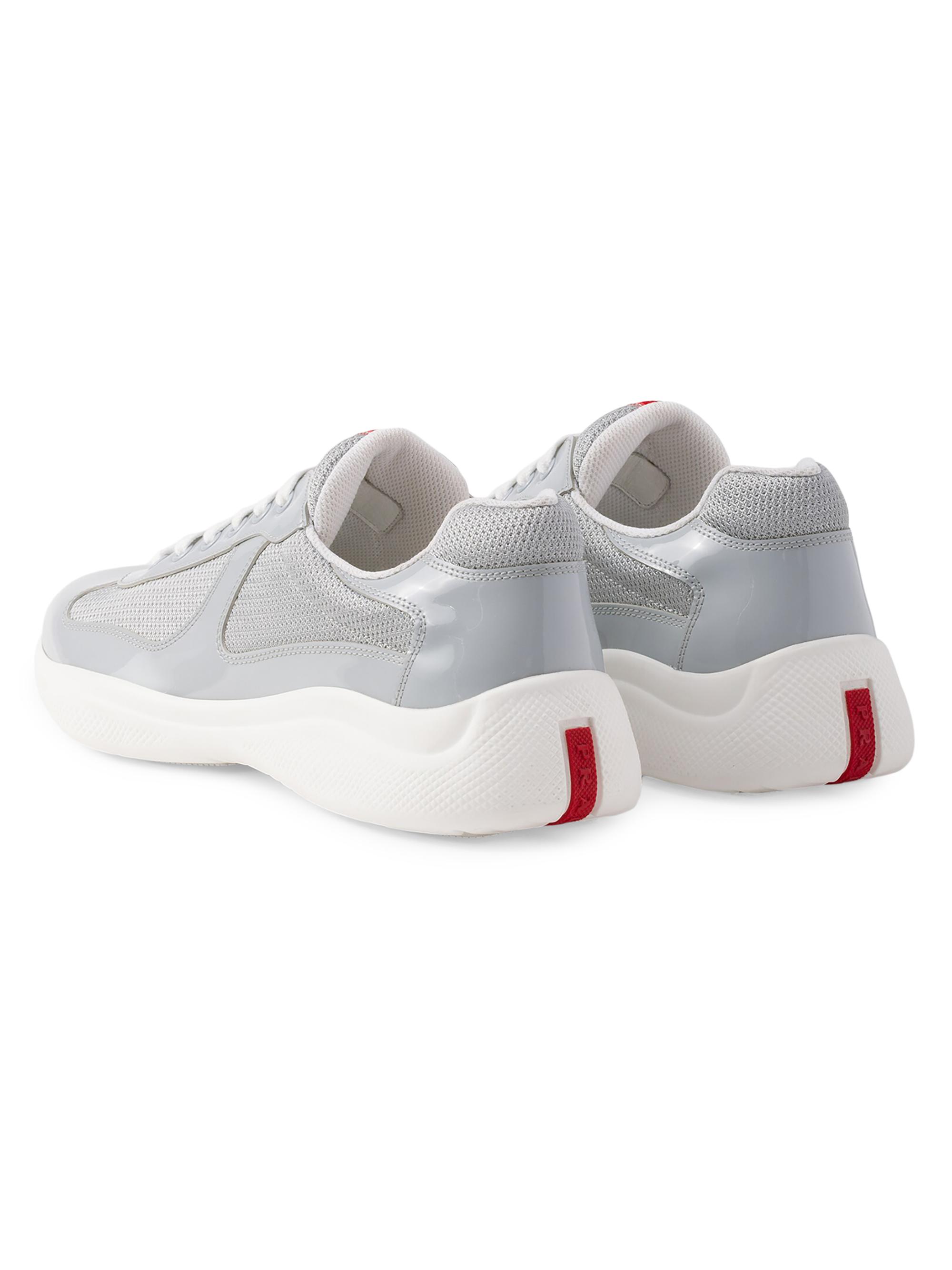 Patent Leather and Technical Fabric Prada America's Cup Sneakers