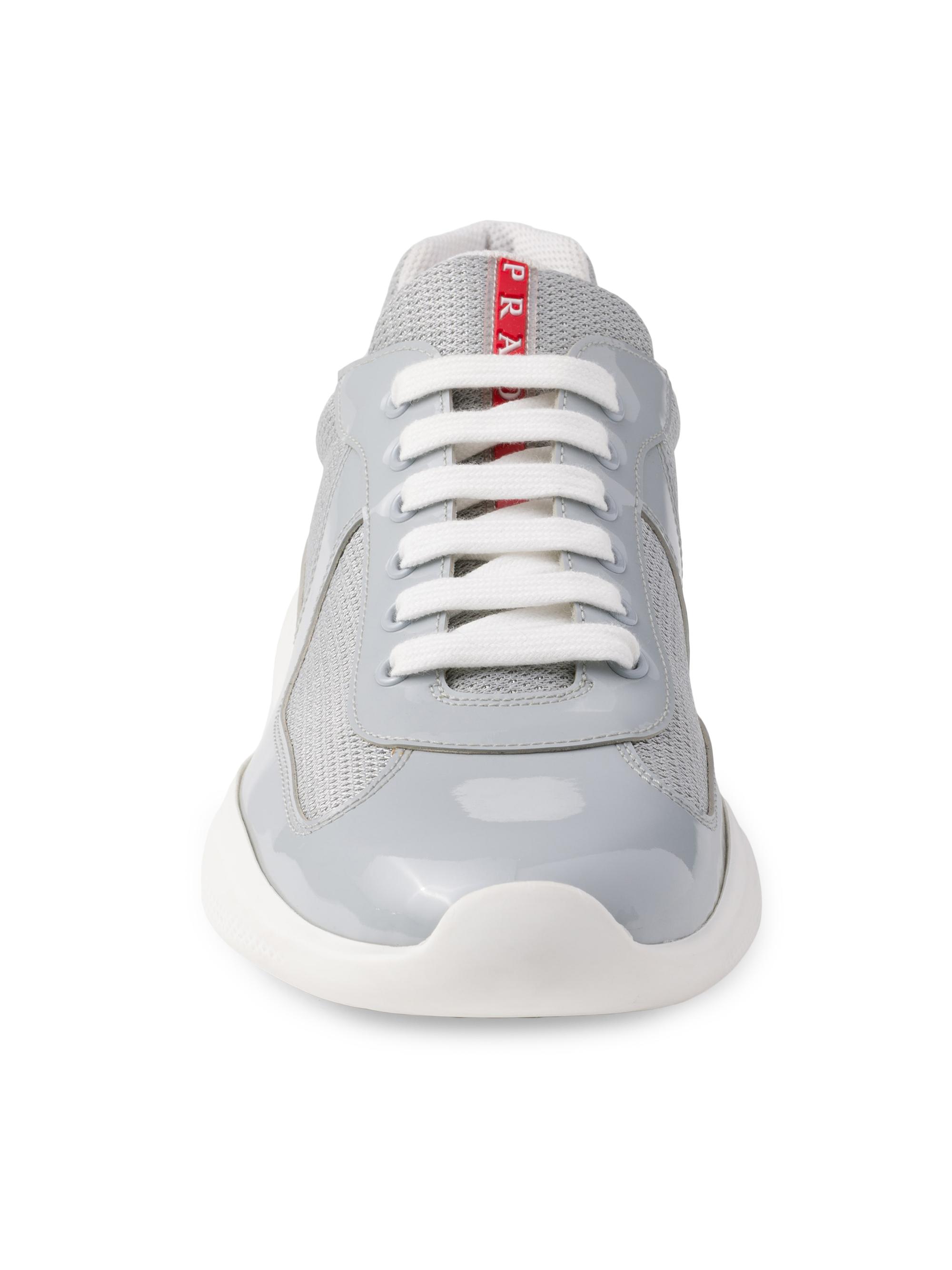 Patent Leather and Technical Fabric Prada America's Cup Sneakers