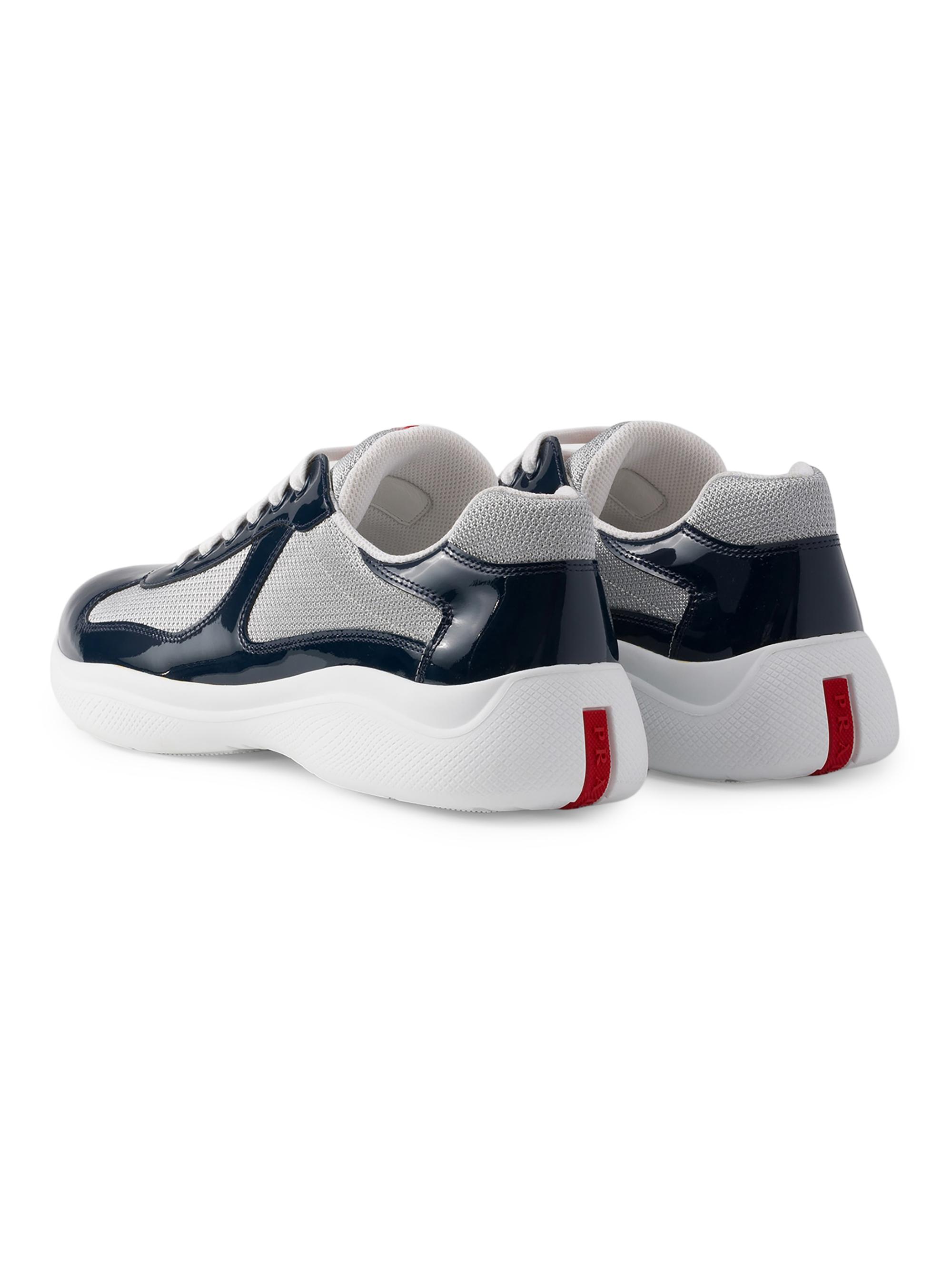 Patent Leather and Technical Fabric Prada America's Cup Sneakers