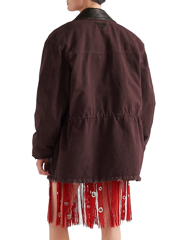 Shop Prada Canvas Jacket | Saks Fifth Avenue Shop Prada Canvas Jacket | Saks Fifth Avenue