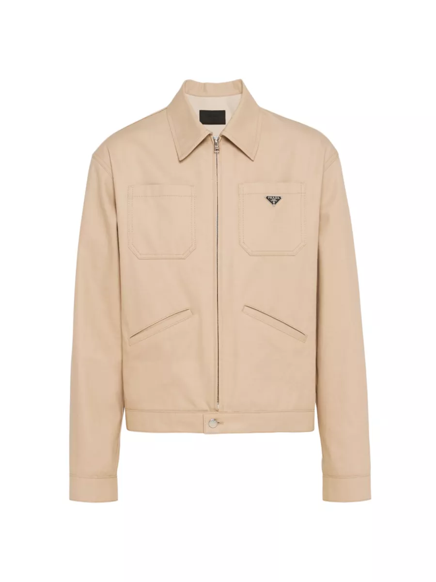 Shop Prada Denim Blouson Jacket | Saks Fifth Avenue Shop Prada Denim Blouson Jacket | Saks Fifth Avenue