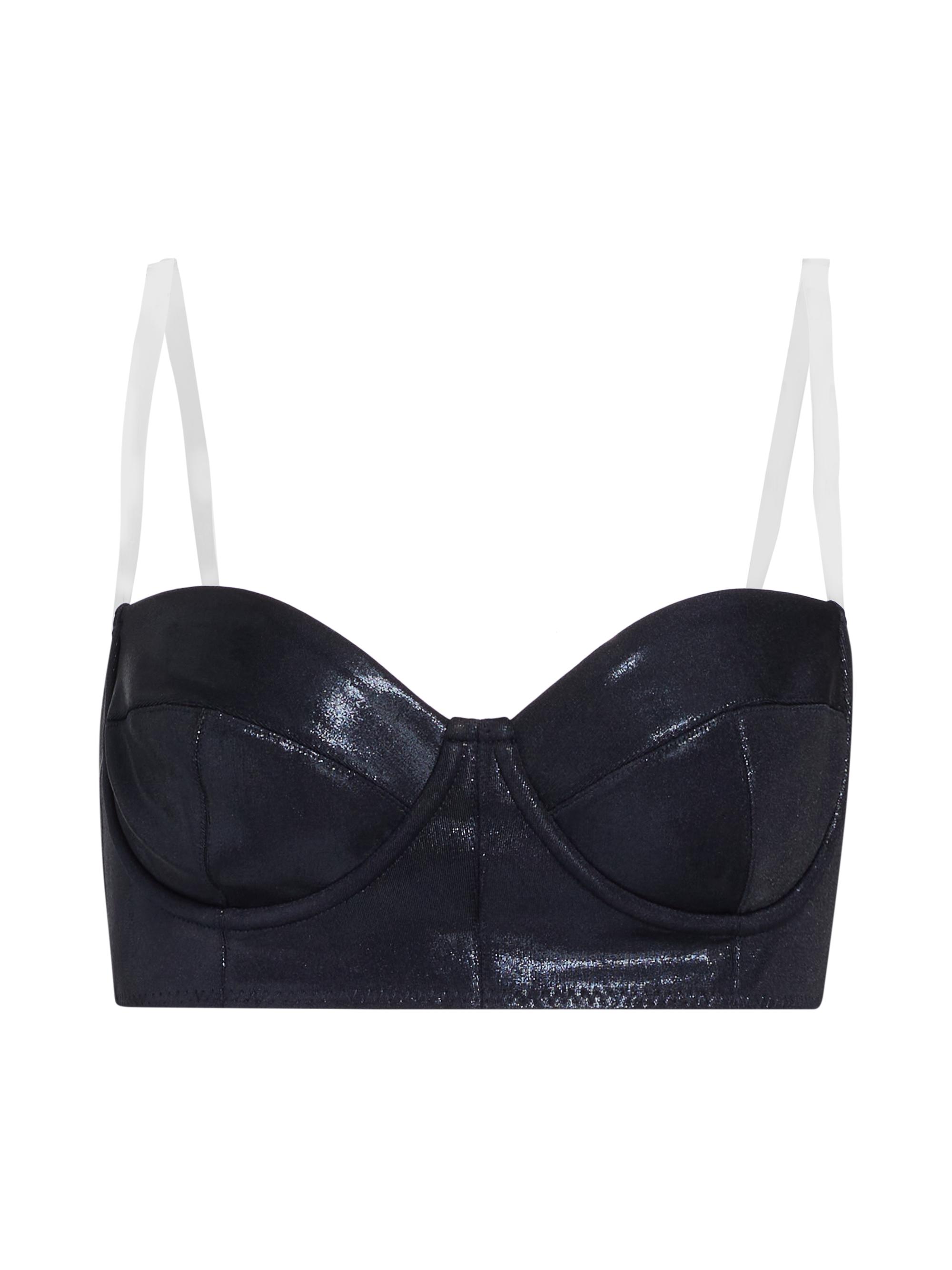 Norma Kamali Women's Bonded Corset Bra Bikini Top - True Navy