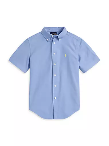 Little Boy's & Boy's Oxford Short-Sleeve Shirt