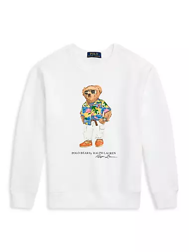 Little Boy's & Boy's​ Polo Bear Crewneck Sweatshirt