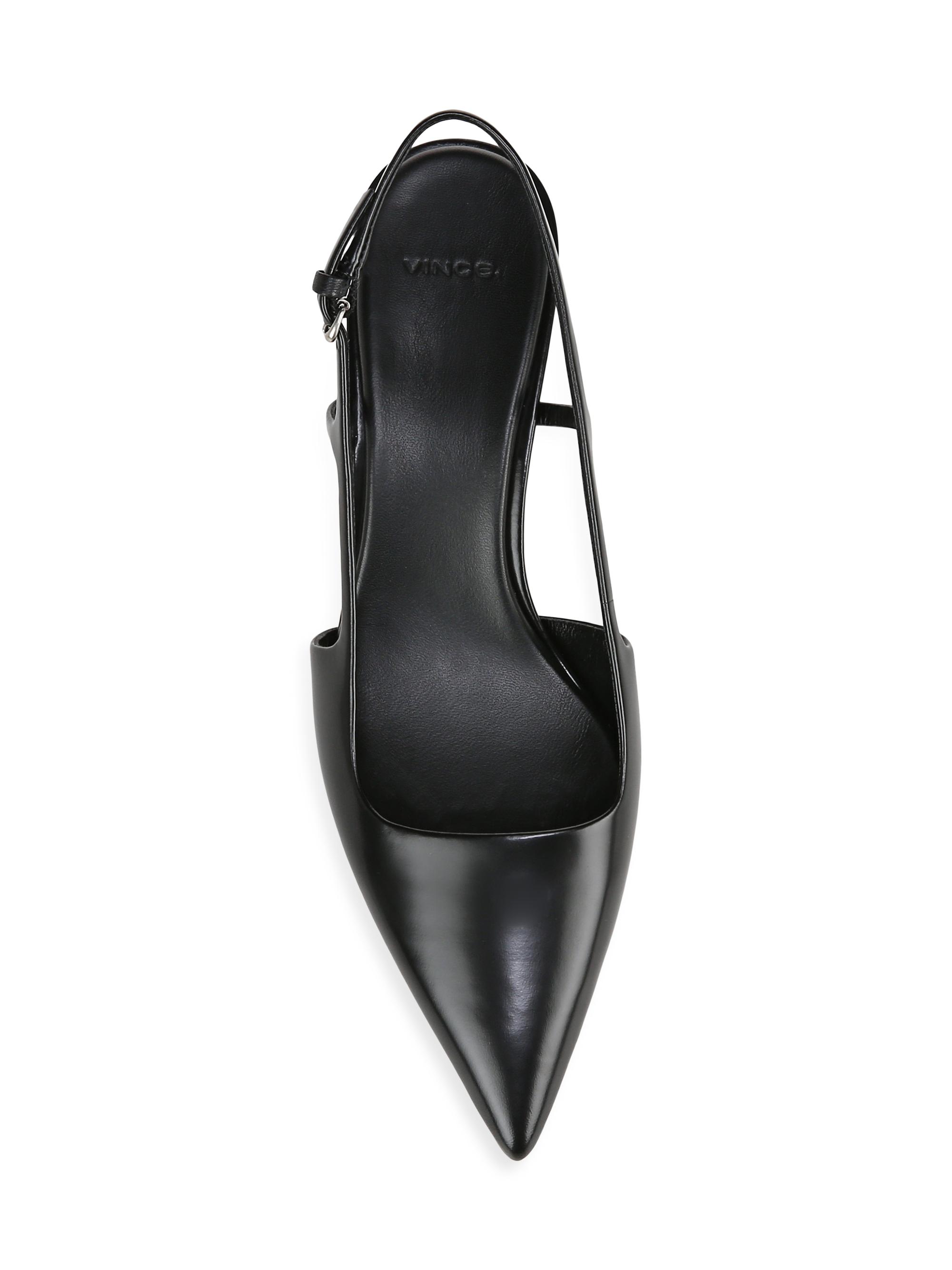 Vince Bianca Leather Slingback Pumps | Saks Fifth Avenue