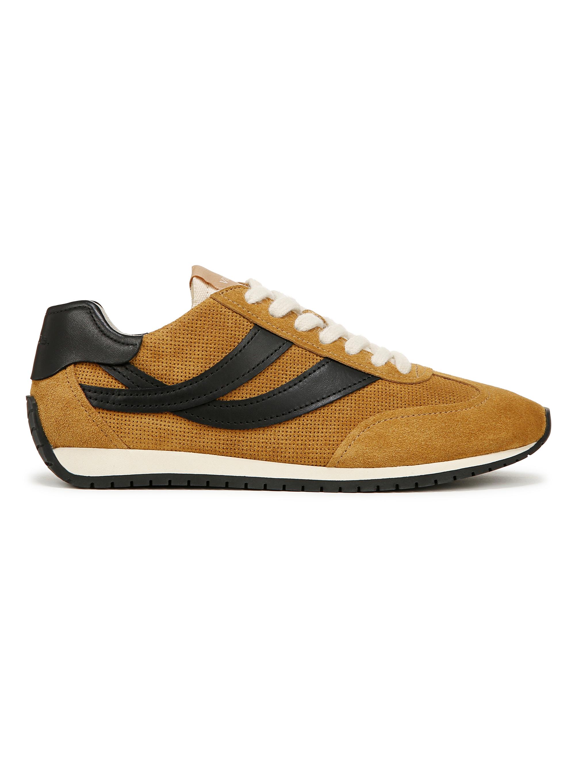 Vince Women's Oasis Runner Suede & Leather Sneakers - Golden Desert