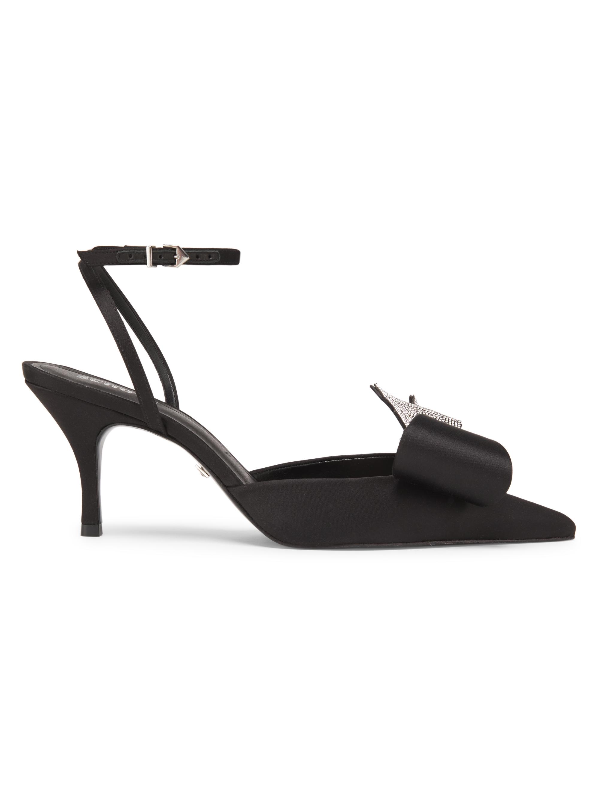 Schutz Women's Kirsten 5MM Satin Bow Pumps - Black