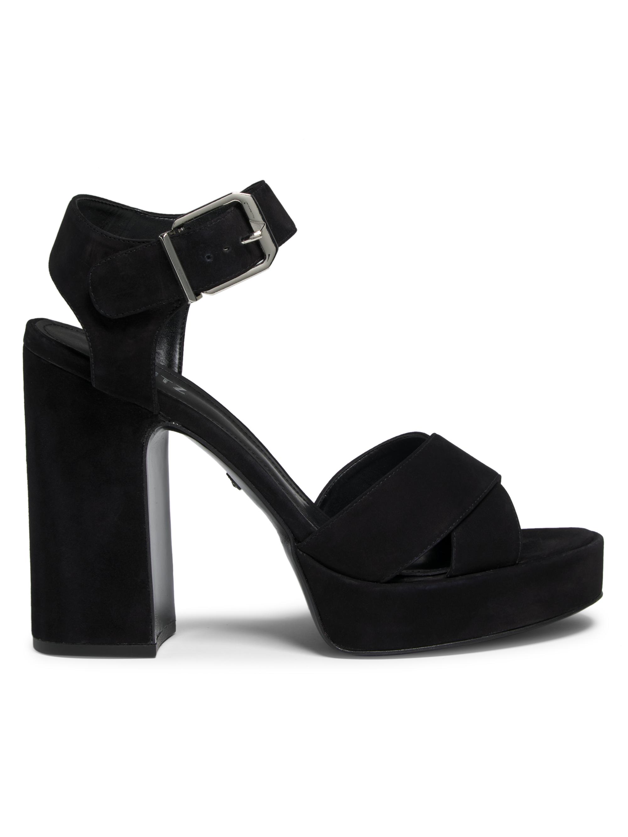 Schutz Aurora Denim High-Heel Sandals | Saks Fifth Avenue