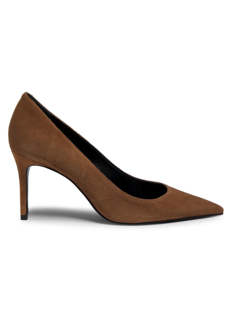 【送料&関税込】Khaite Embellished Suede Roosevelt Pumps Black Roosevelt crystal-embellished suede slingback pumps