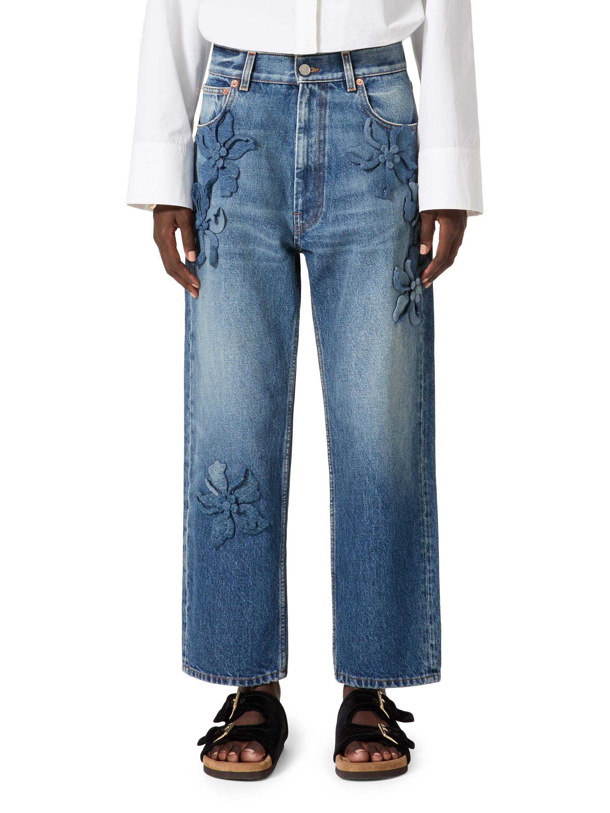 ヴァレンチノ5㌢ヒール ジーンズ生地 VALENTINO(ヴァレンチノ) ストレッチデニムパンツ インディゴ